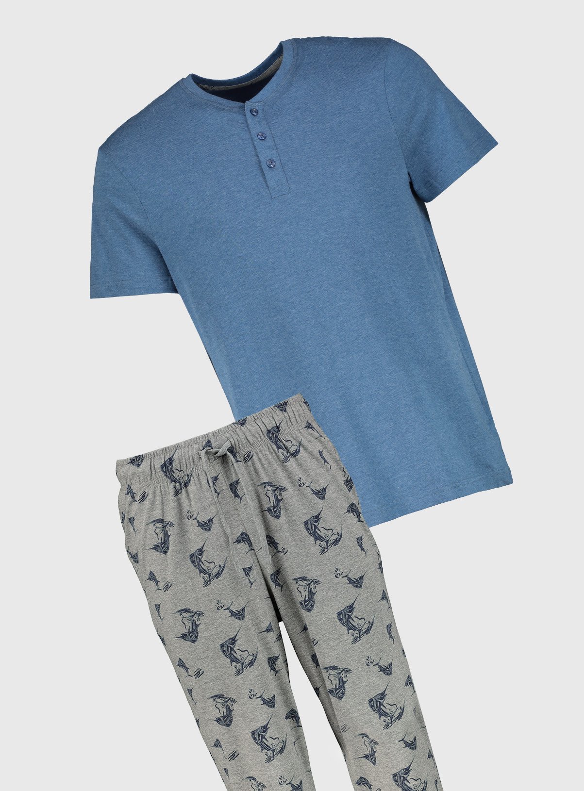 Blue & Swordfish Print Pyjamas Review