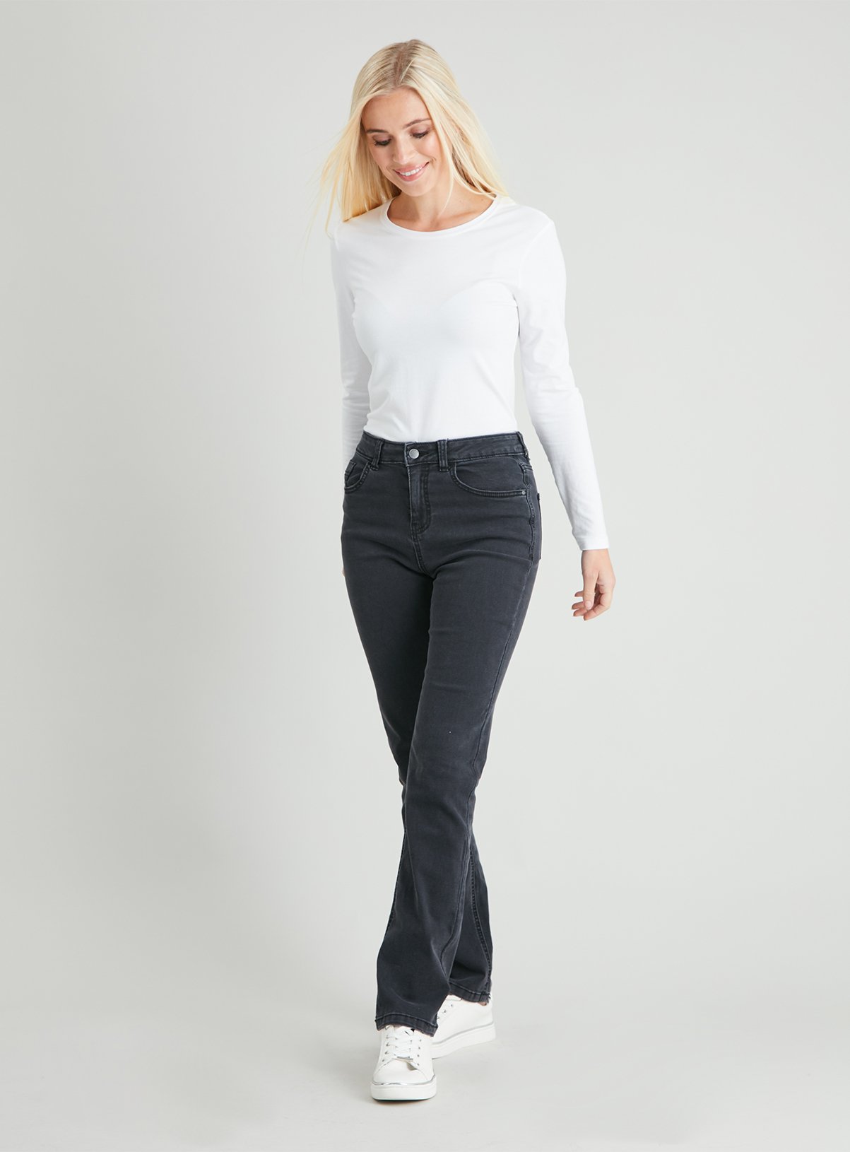 black washed jeans women