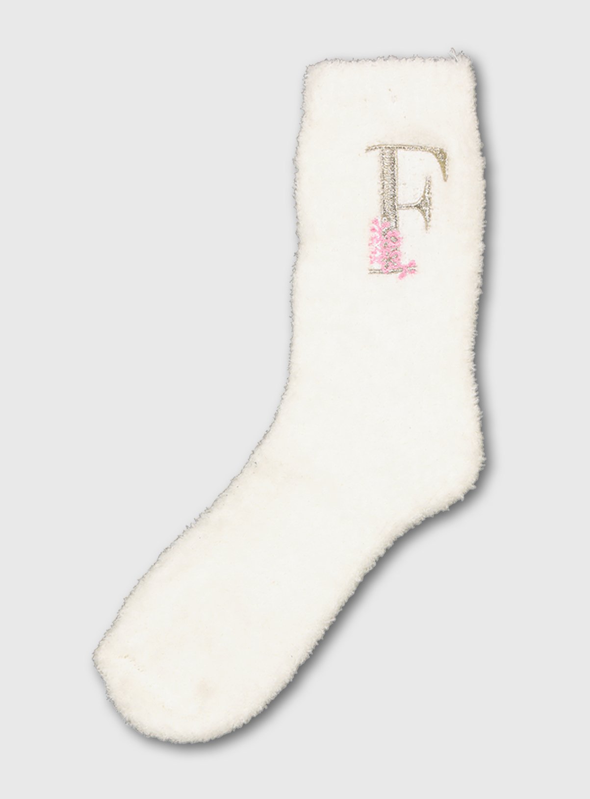 Ivory Alphabet Initial Cosy Socks Review