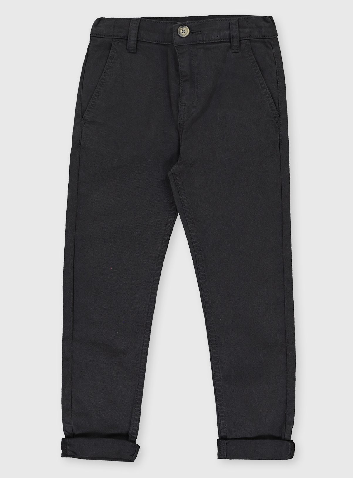 plain black chinos