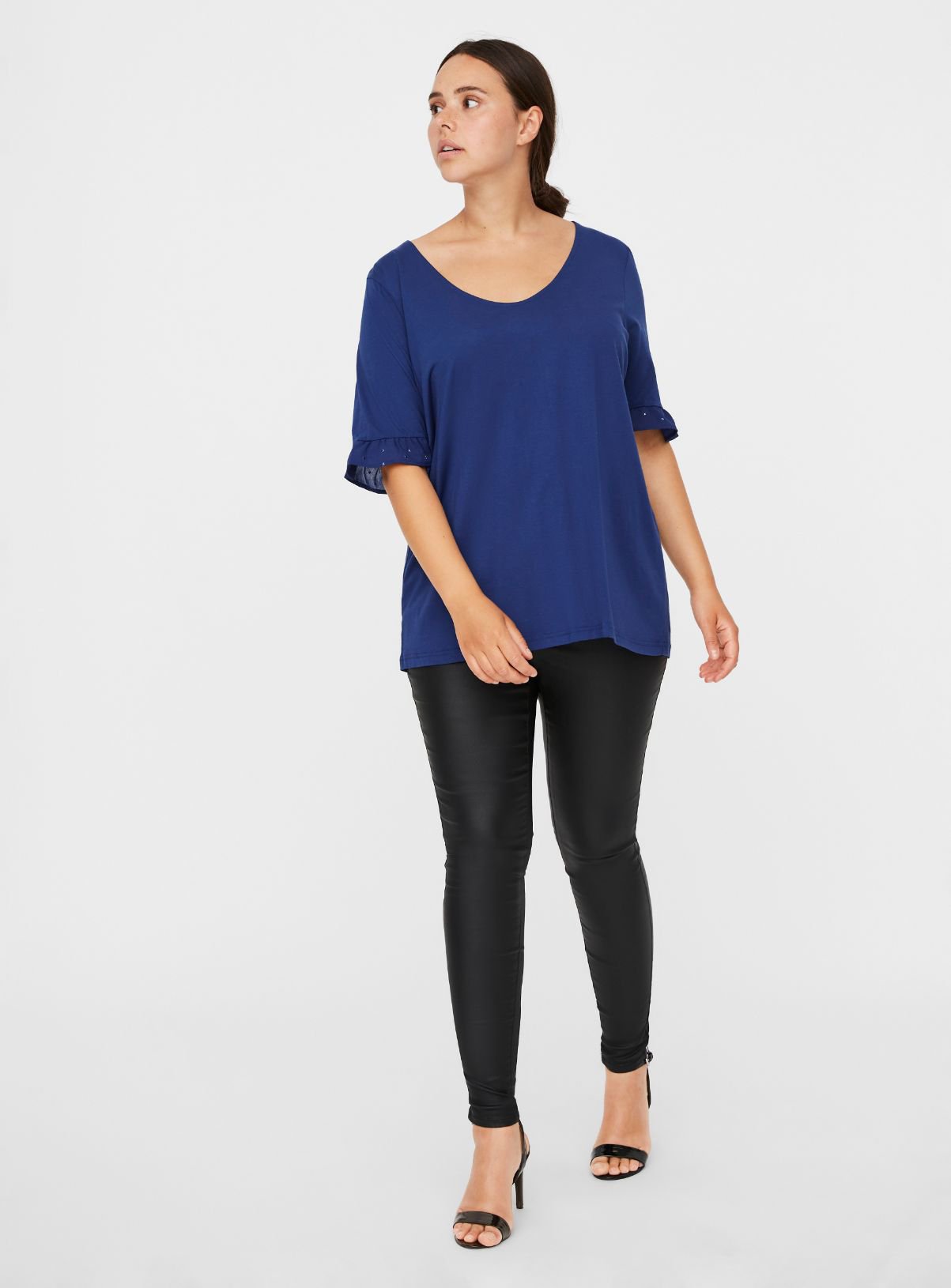 Blue Ruffle Sleeve Top Review