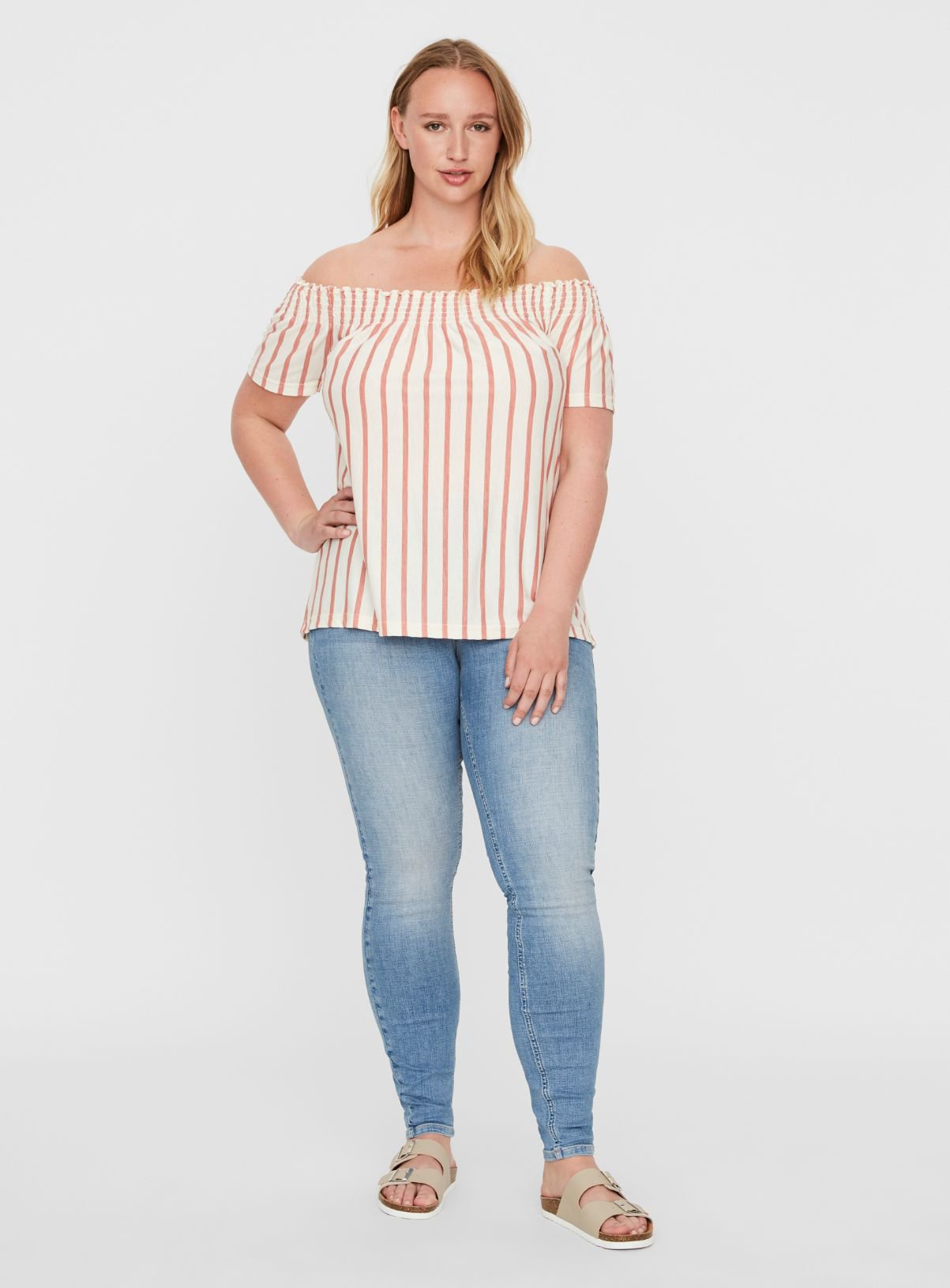 Stripe Bardot Blouse Review