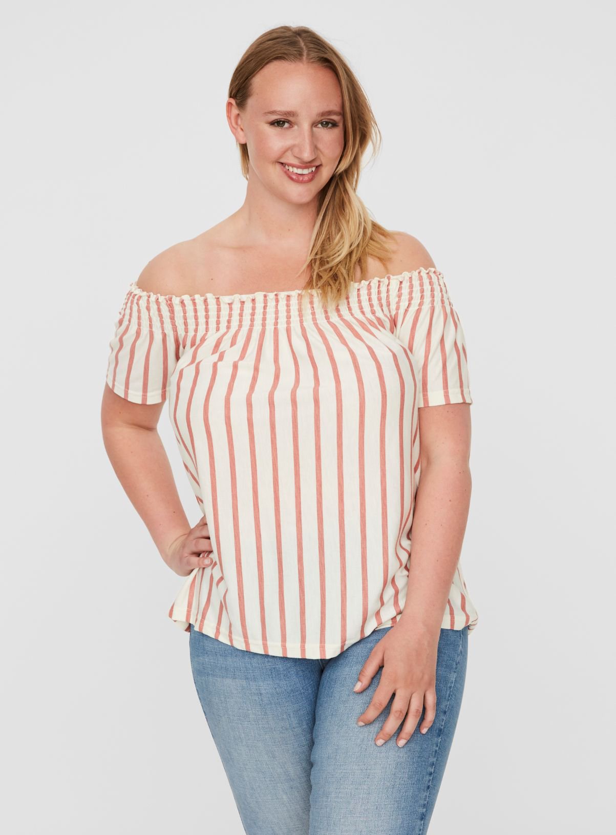 Stripe Bardot Blouse Review