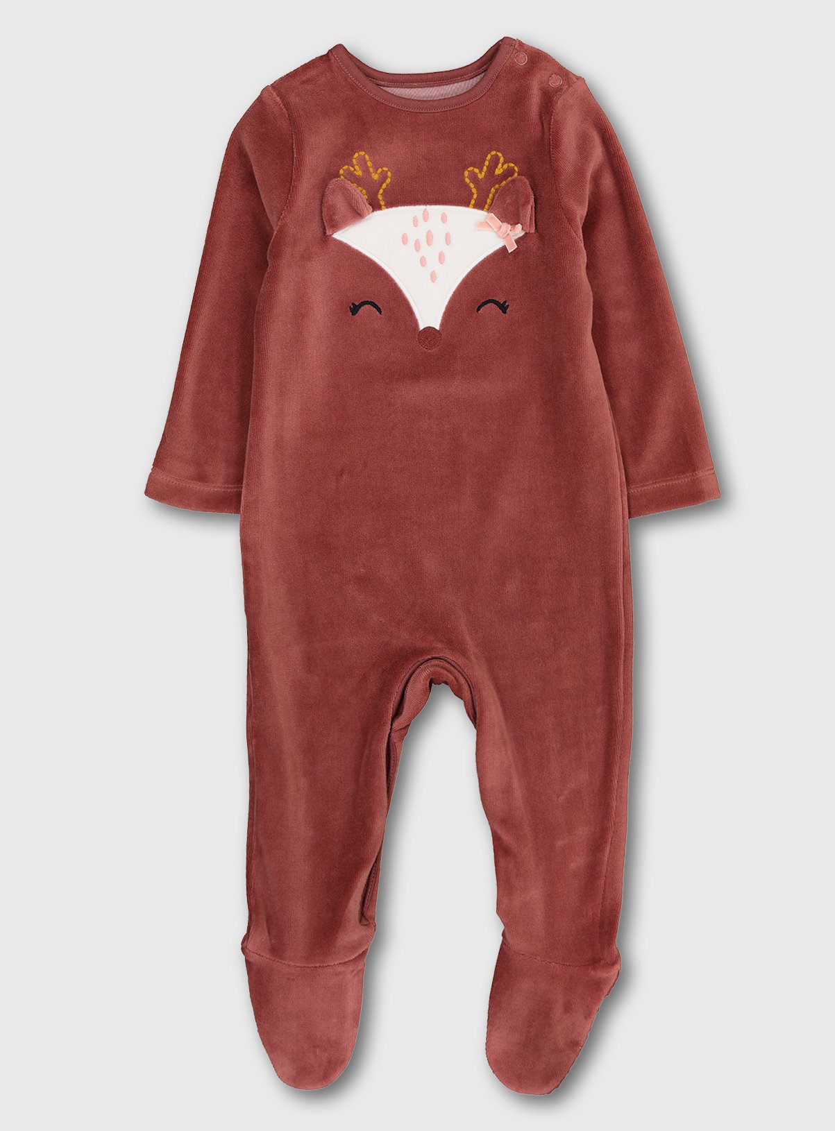 sainsbury's baby girl sleepsuits
