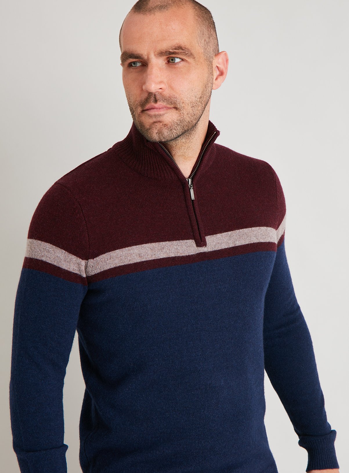 navy lambswool jumper