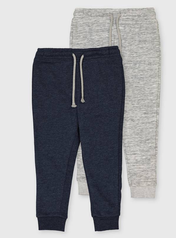 Blue & Grey Marl Joggers 2 Pack - 2-3 years