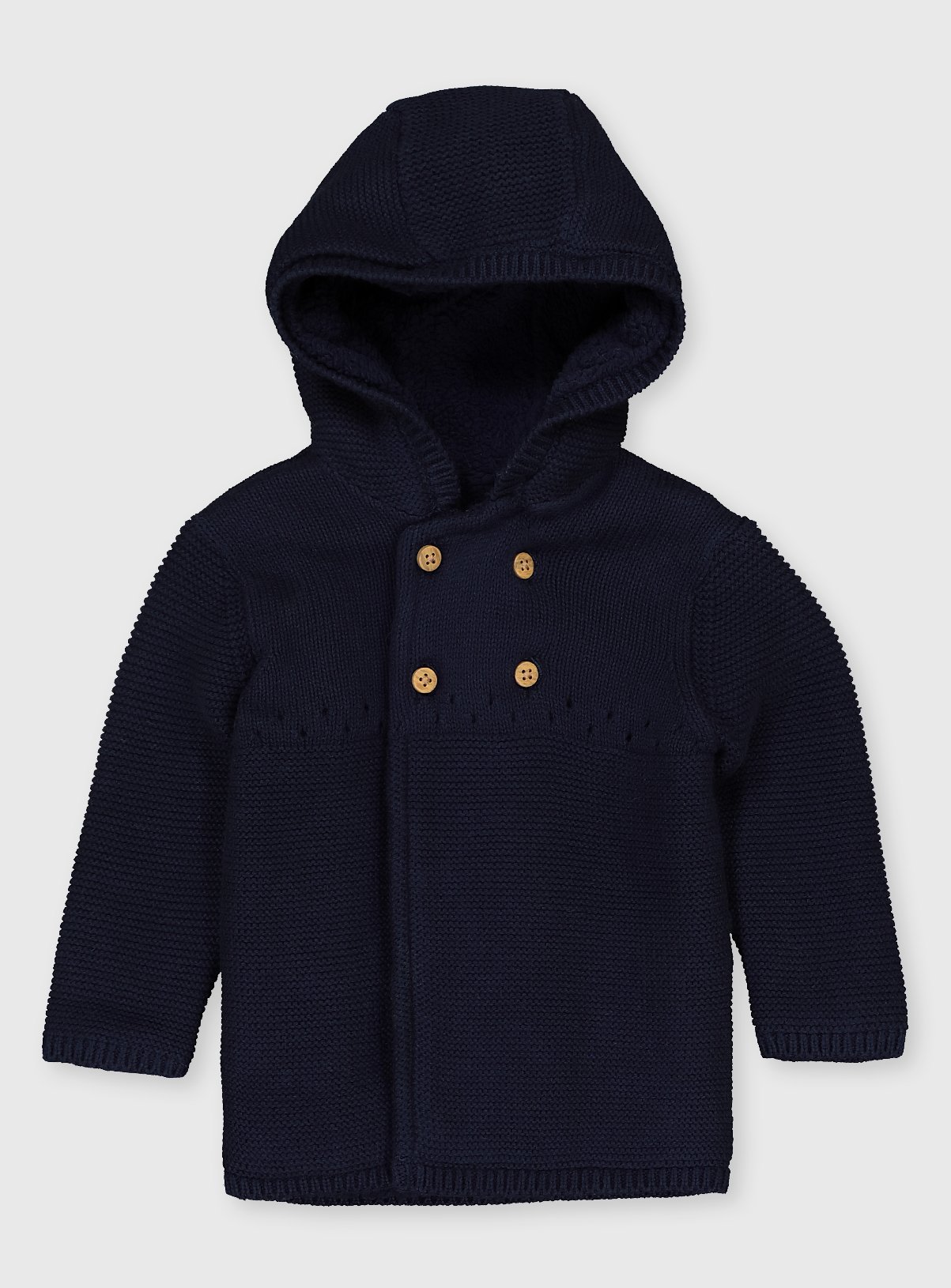 navy hooded cardigan
