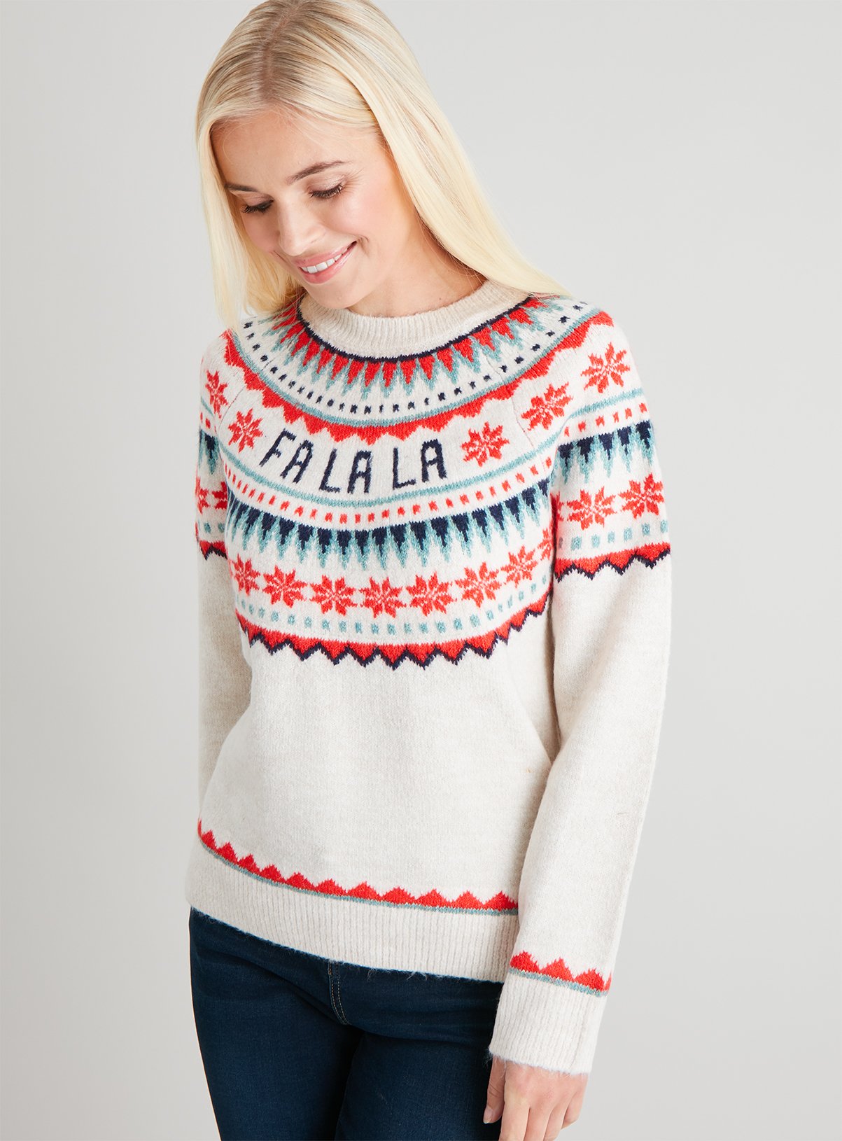 fa la la la la sweater