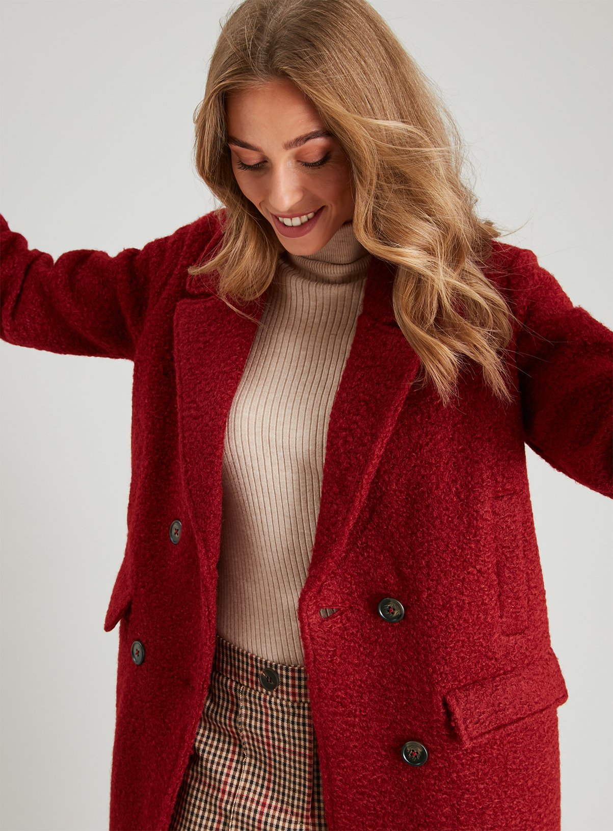 sainsburys red coat