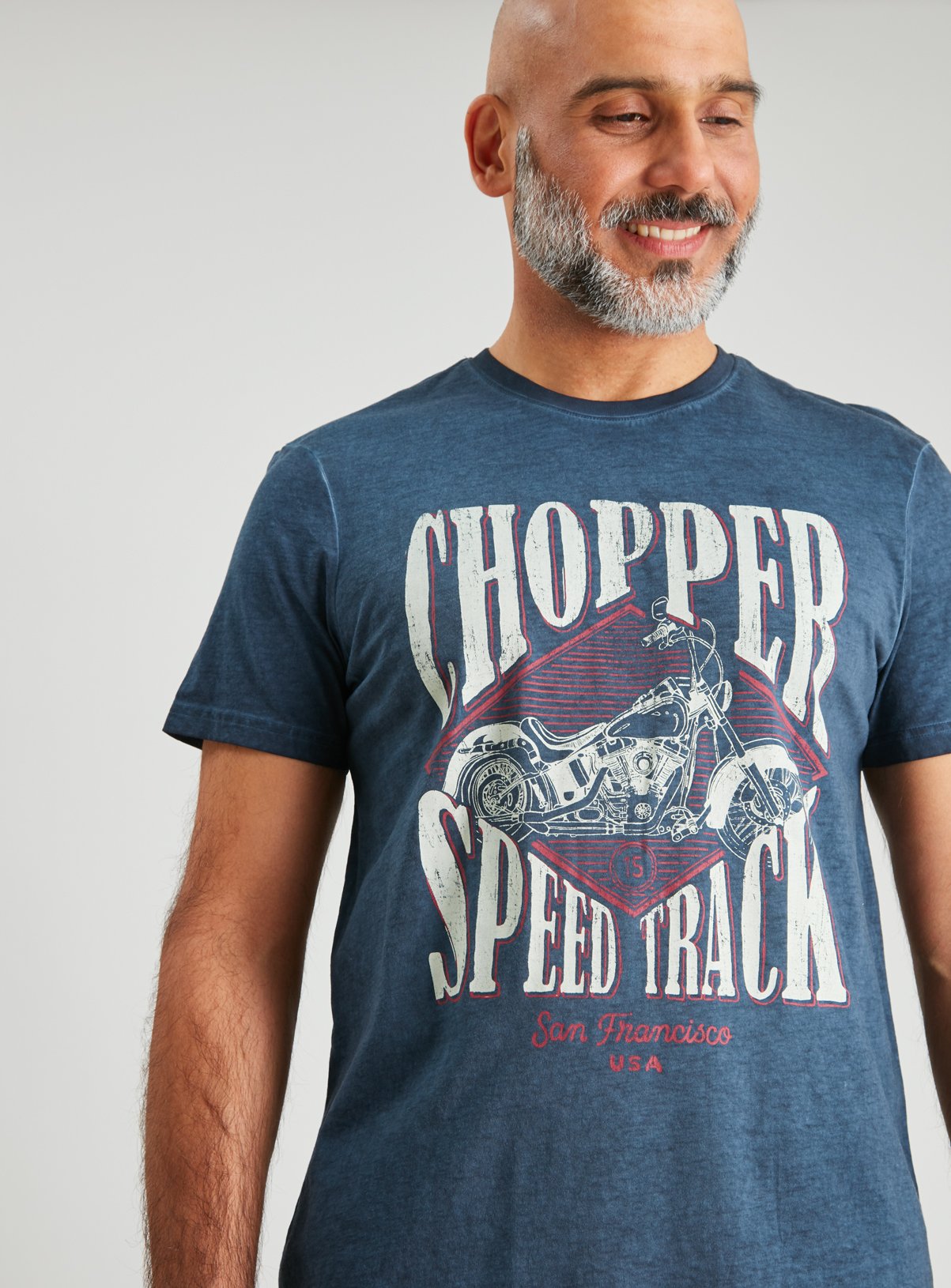 Navy Chopper Graphic T-Shirt Review