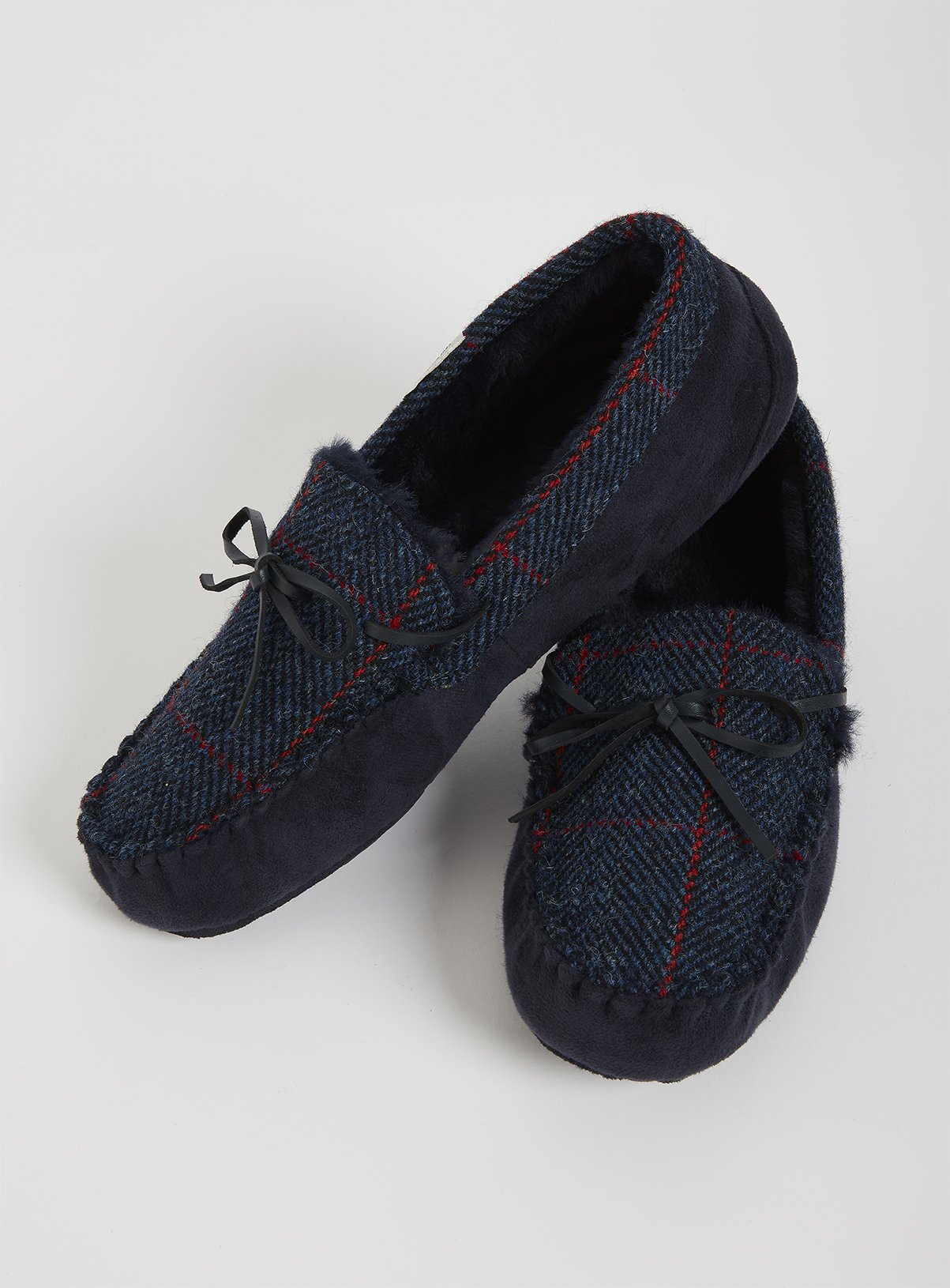 totes harris tweed slippers