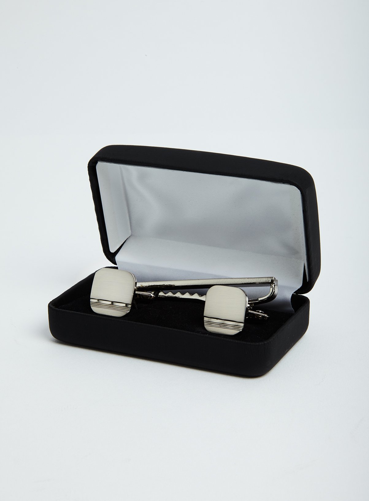 Silver Tone Cufflinks & Tie Pin Set Review