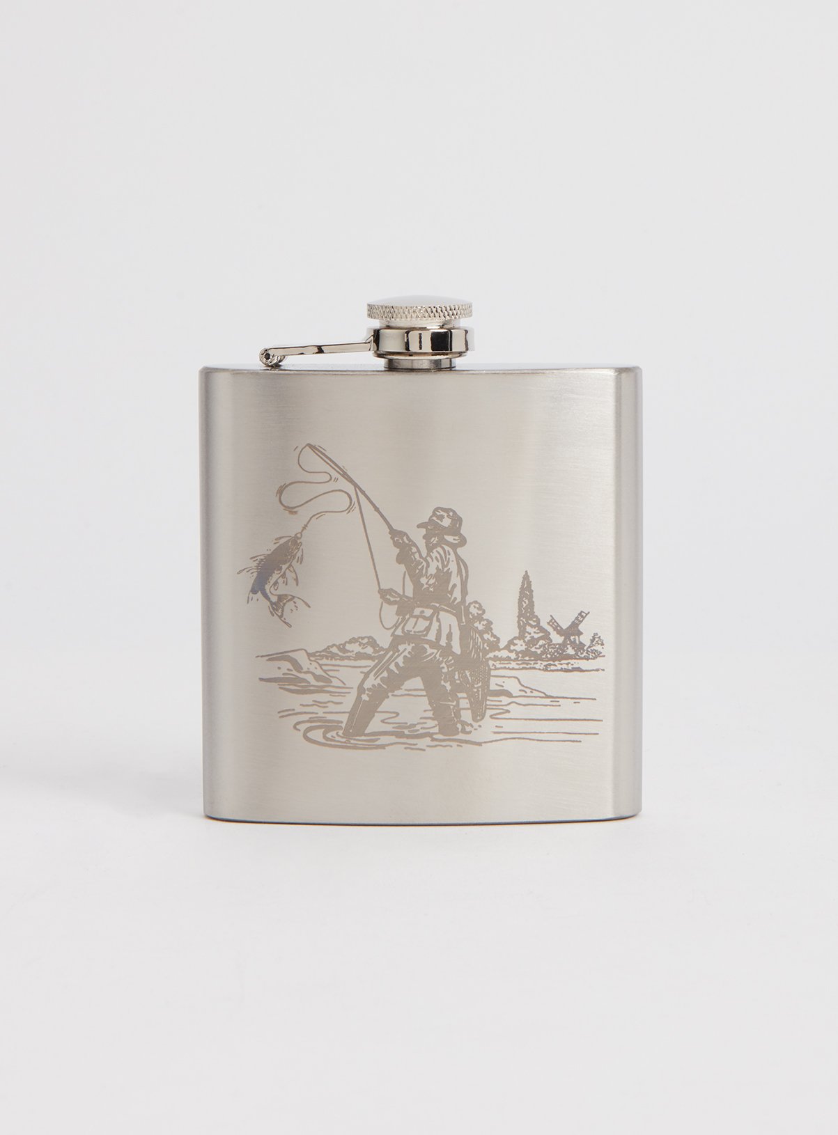 Grey Stainless Steel Fisherman Hip Flask Review