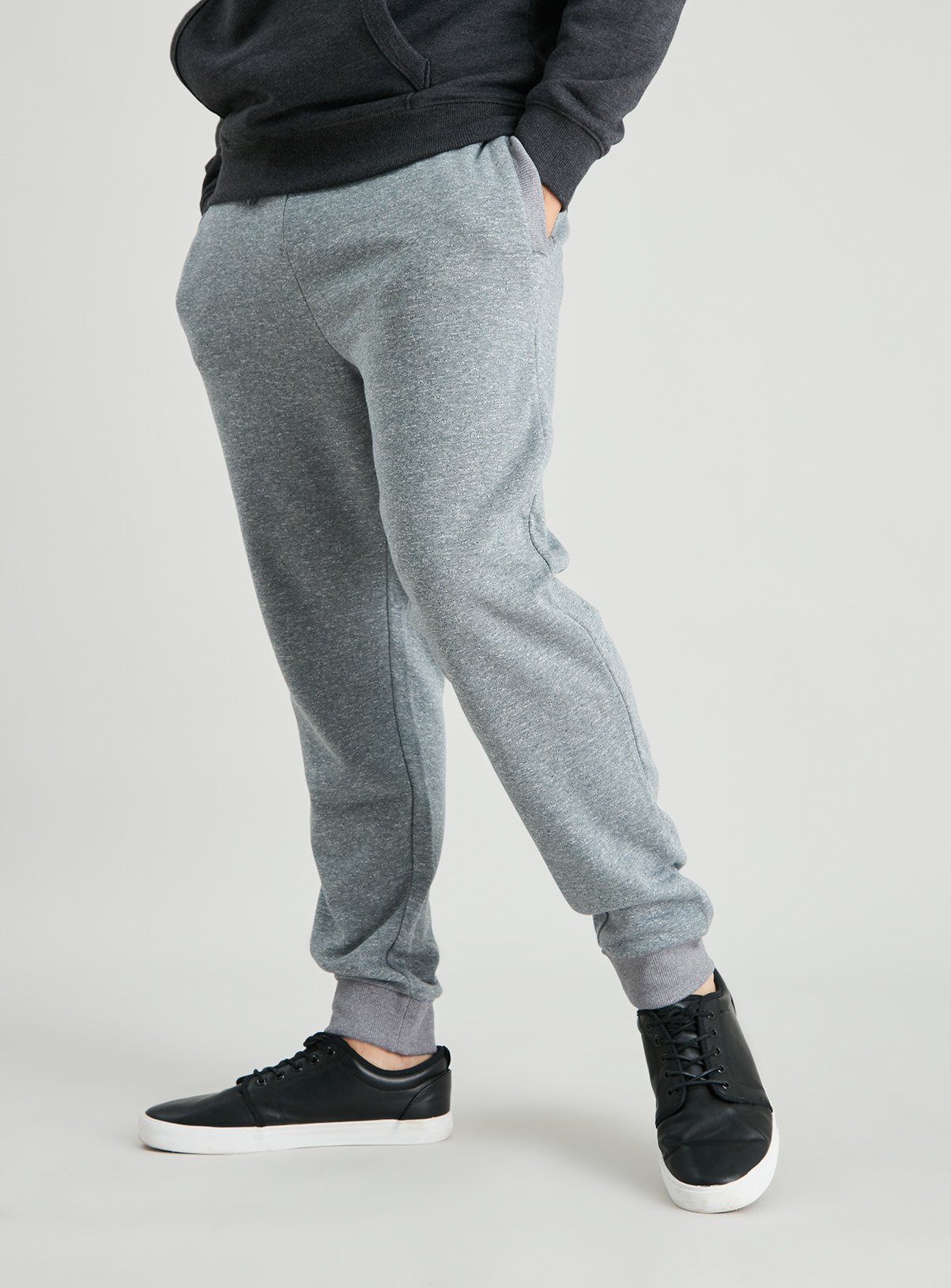 grey joggers slim