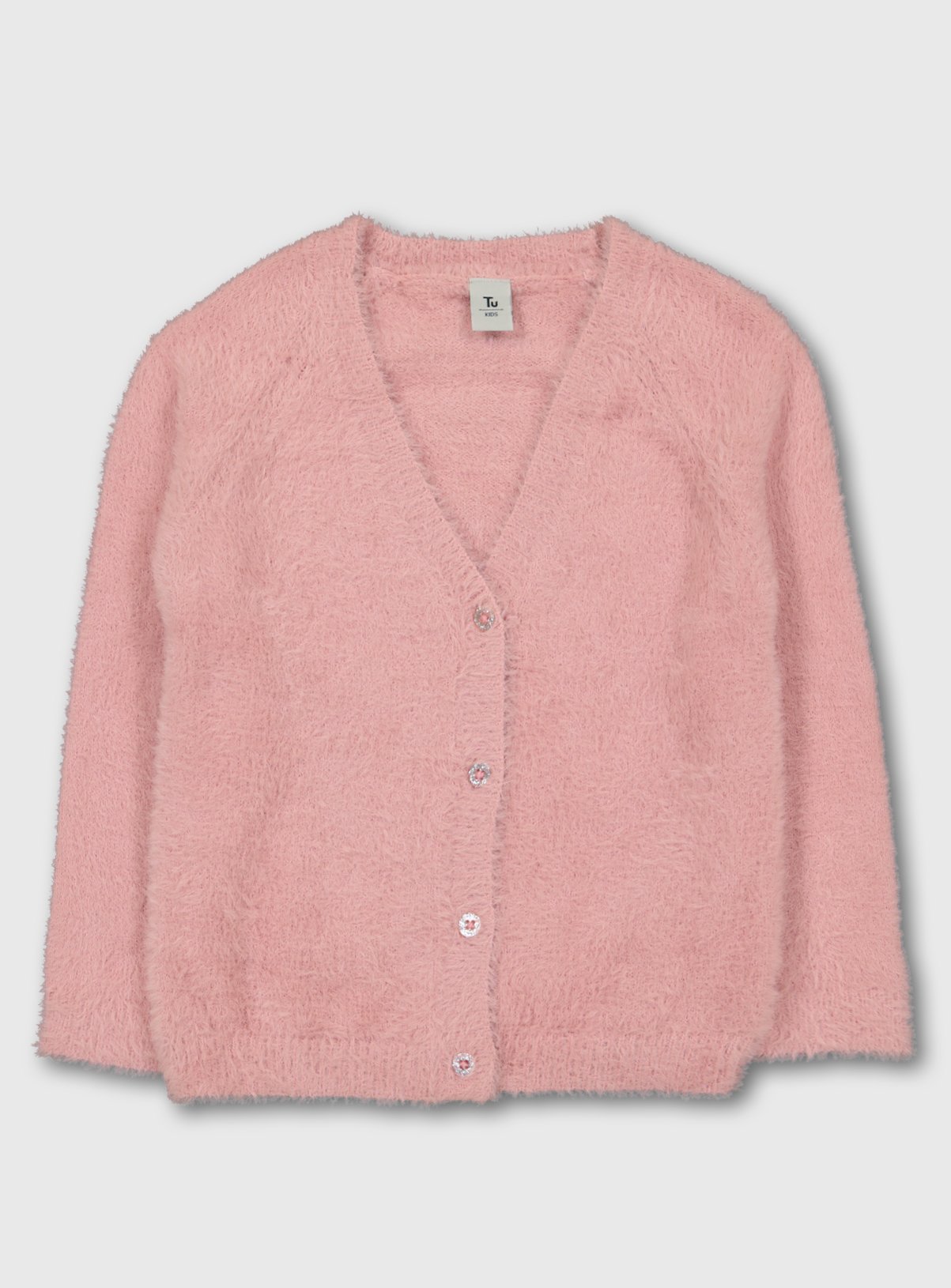 fluffy cardigan pink