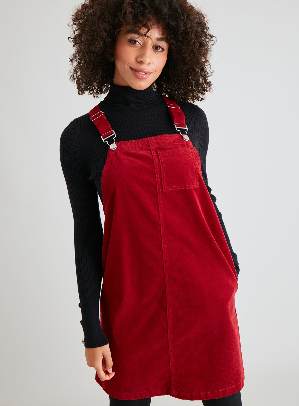 red cord pinafore