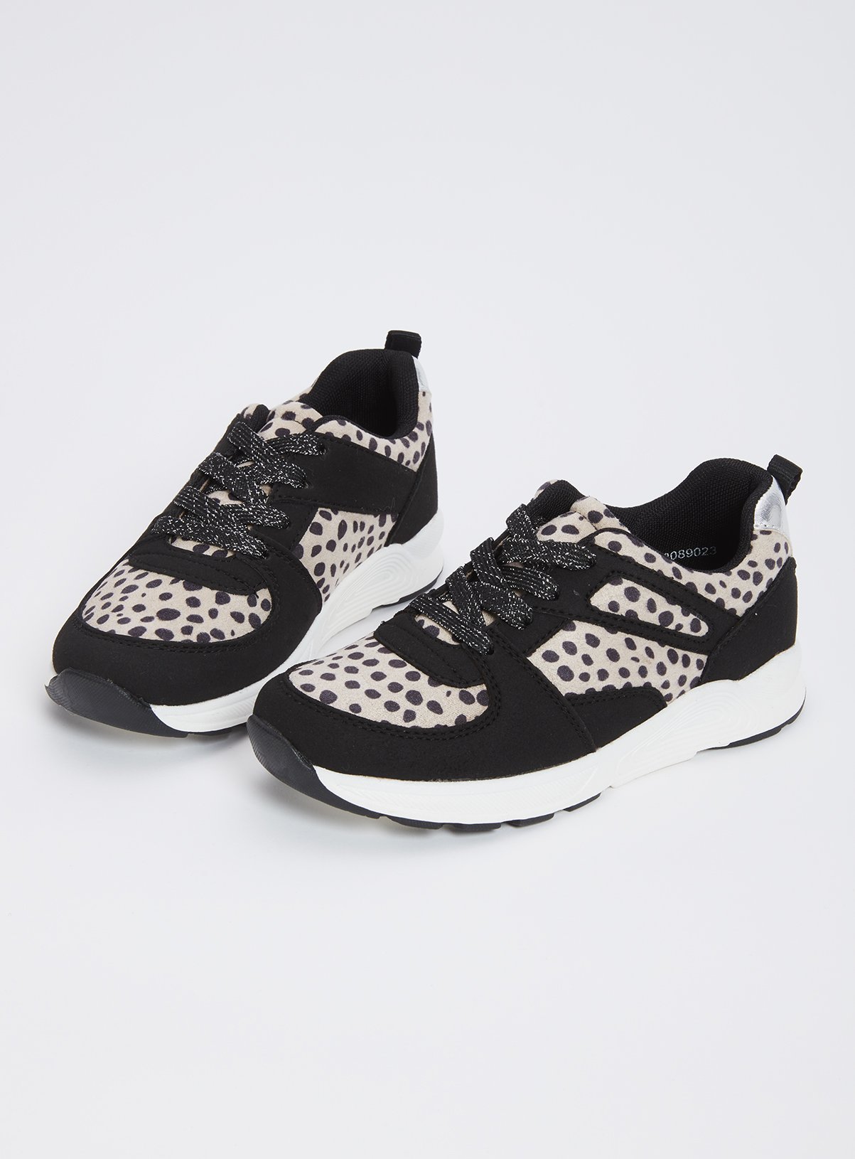 animal print chunky trainers
