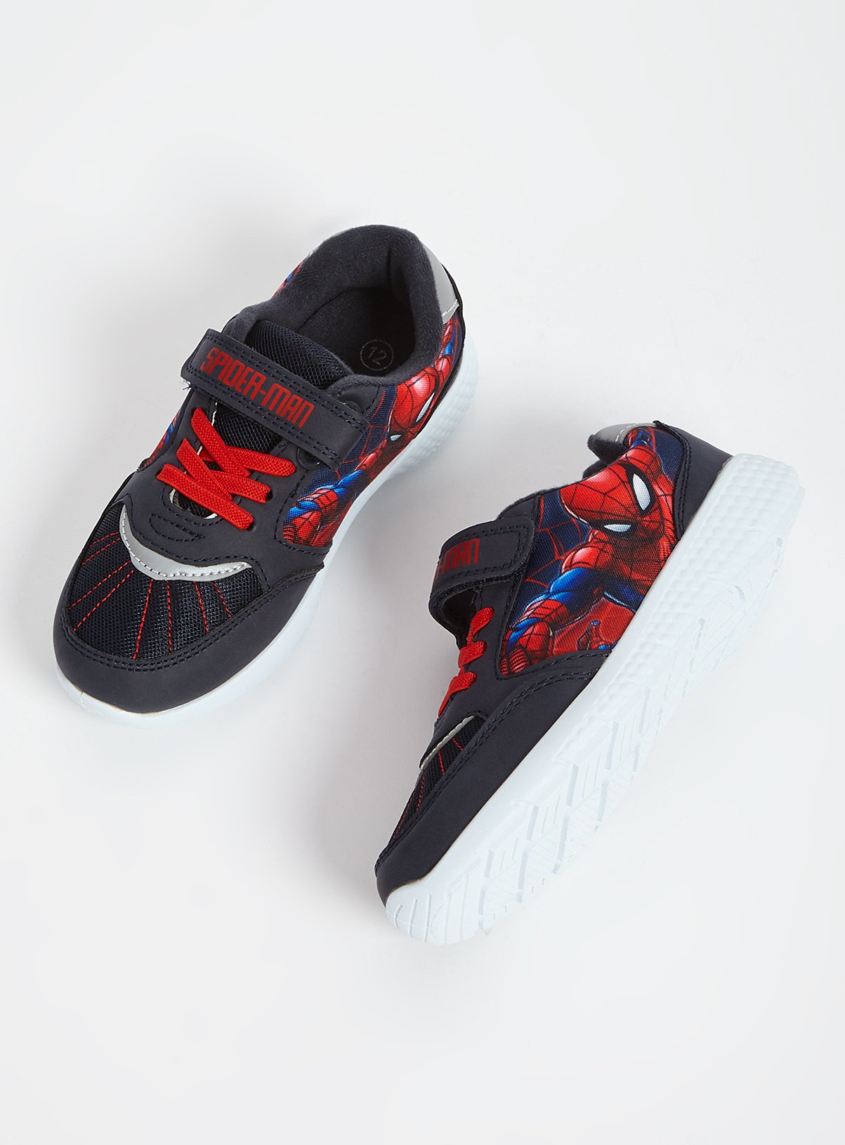 Buy Marvel Spider-Man Navy Trainers - 9 