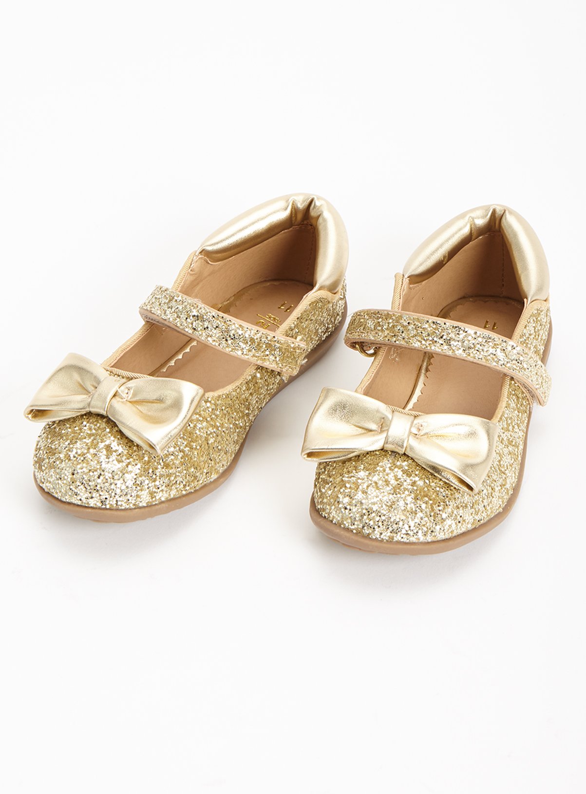 infant gold shoes