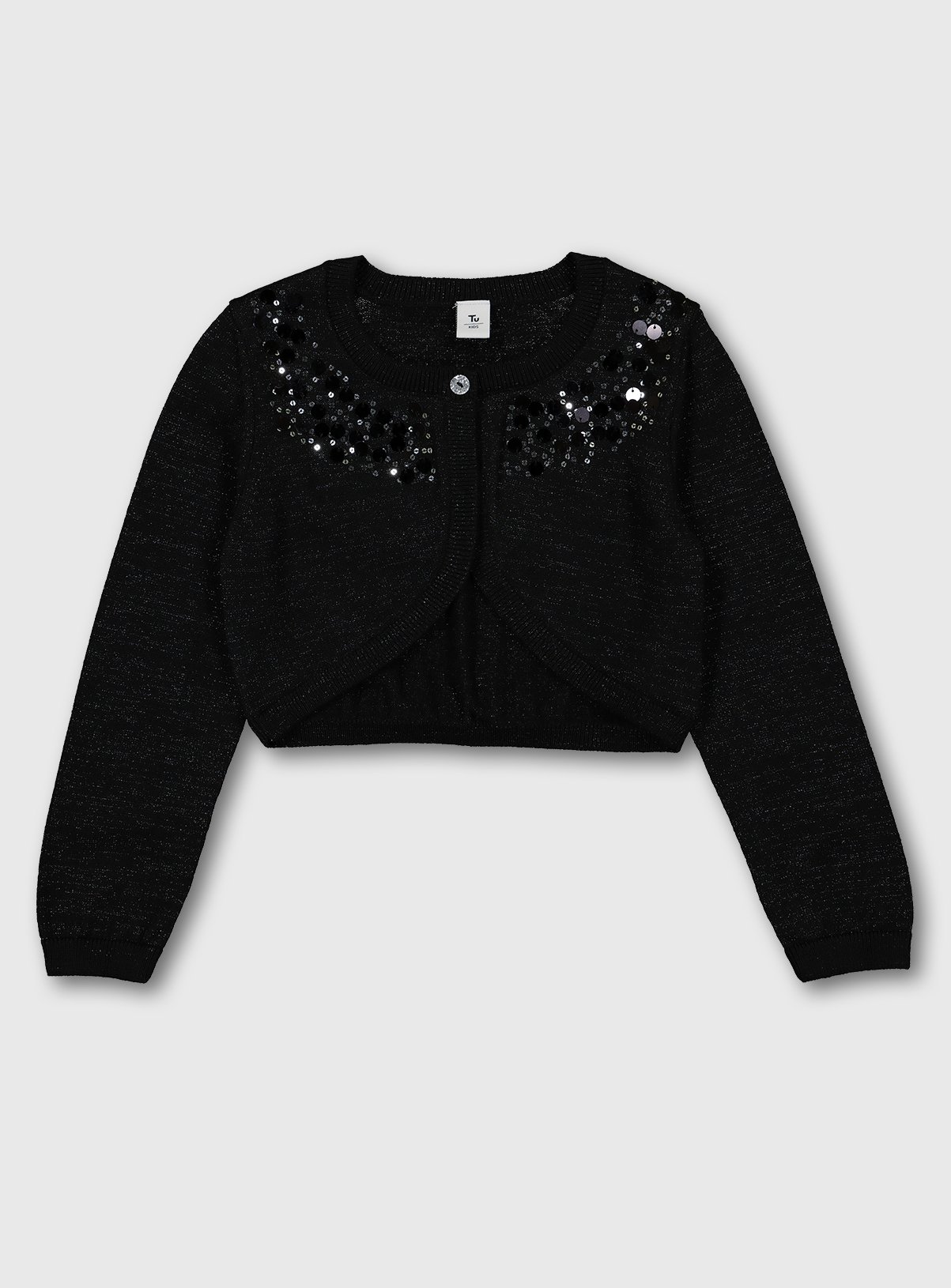 black sparkle cardigan