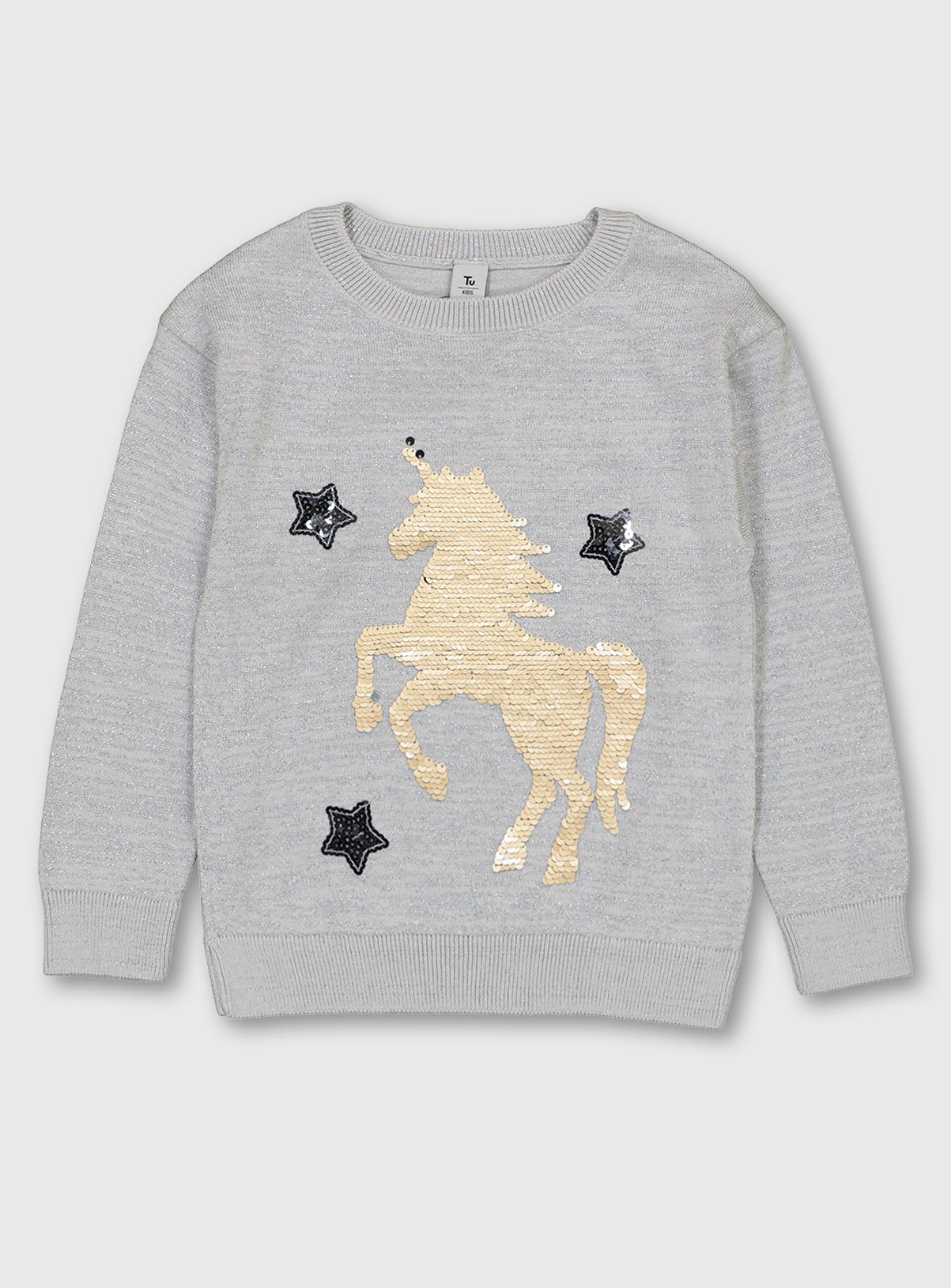 Silver Glittery Sequin Unicorn Jumper Review