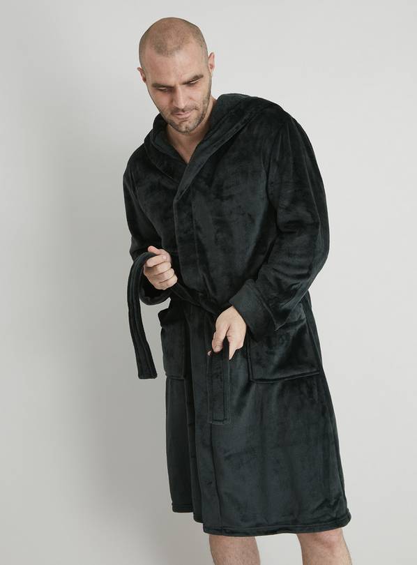 Buy Green Supersoft Hooded Dressing Gown S Dressing gowns Argos