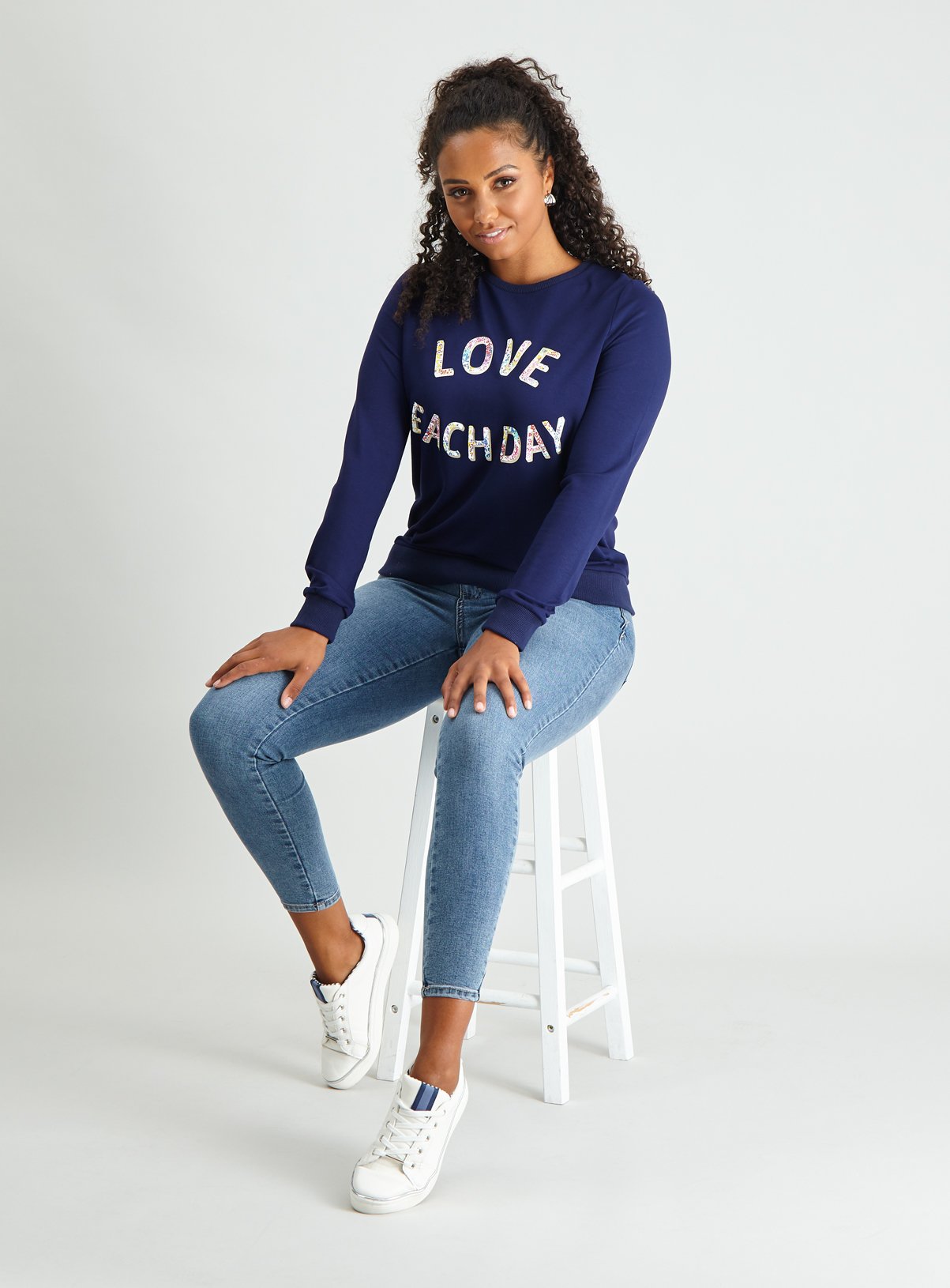 Navy 'Love Each Day' Sweatshirt Review