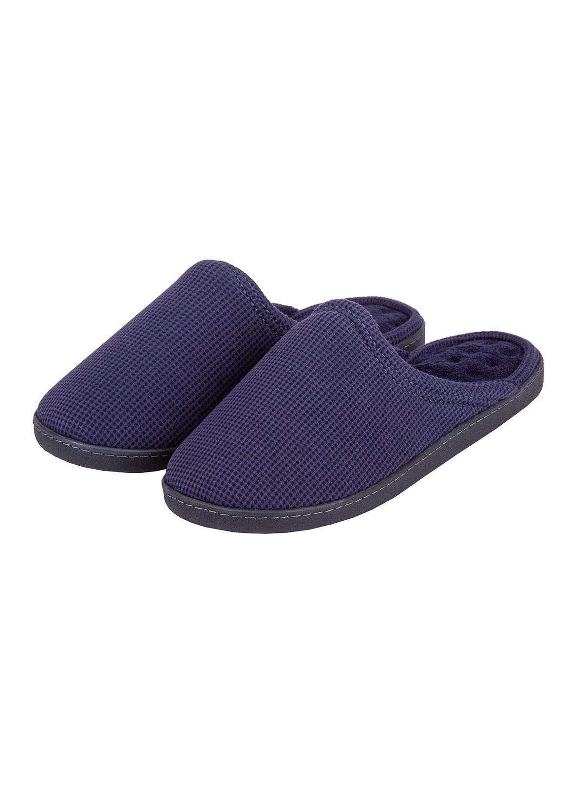 Navy Waffle Pillowstep Mule Slippers Review