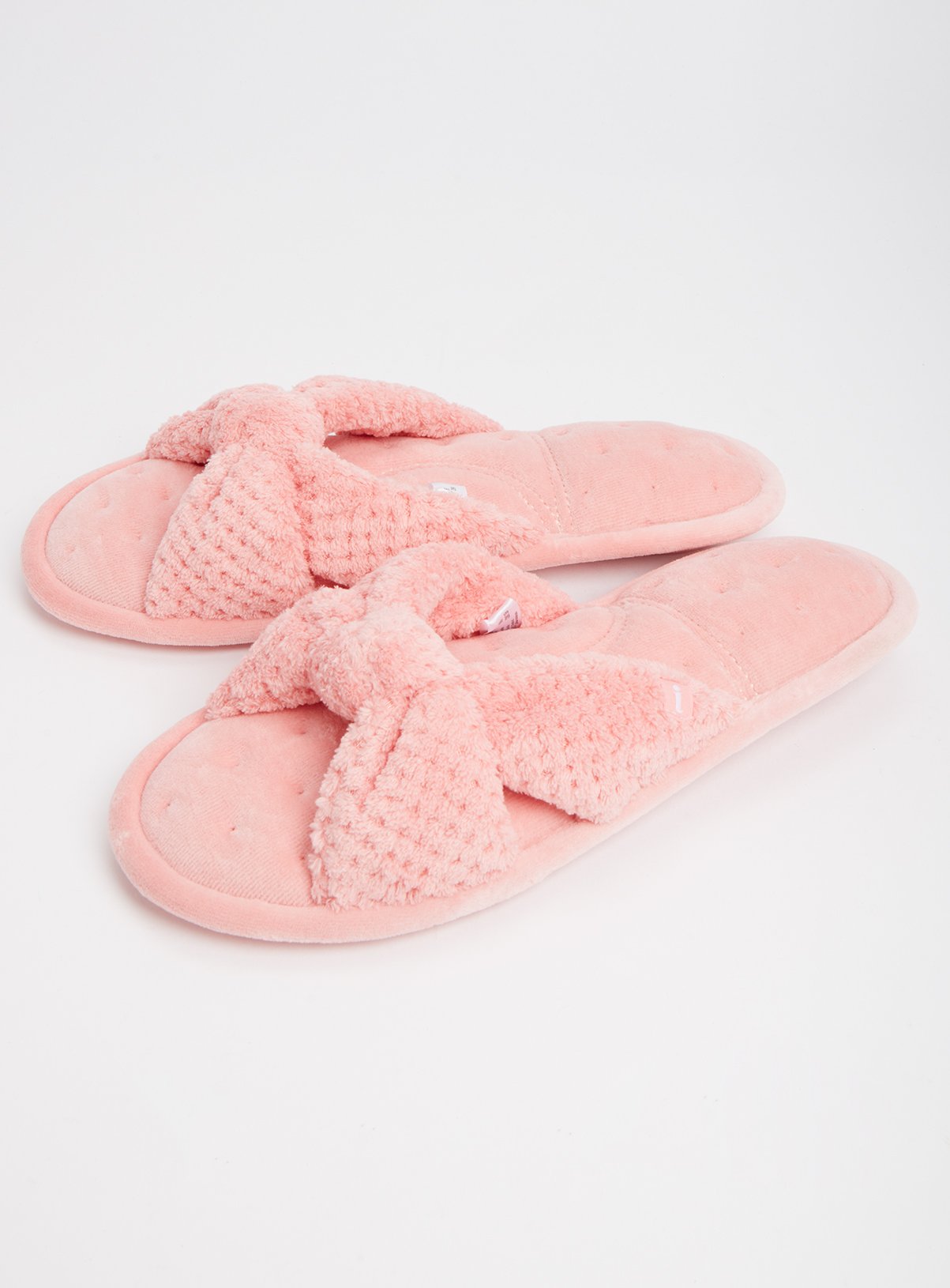 Pink Popcorn Knot Front Open Toe Pillowstep Slippers Review