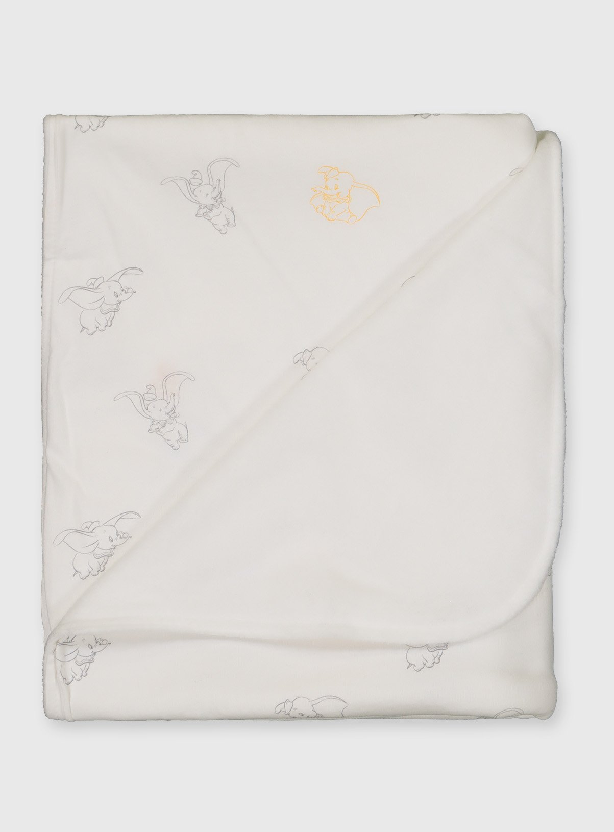 disney dumbo white fleece blanket
