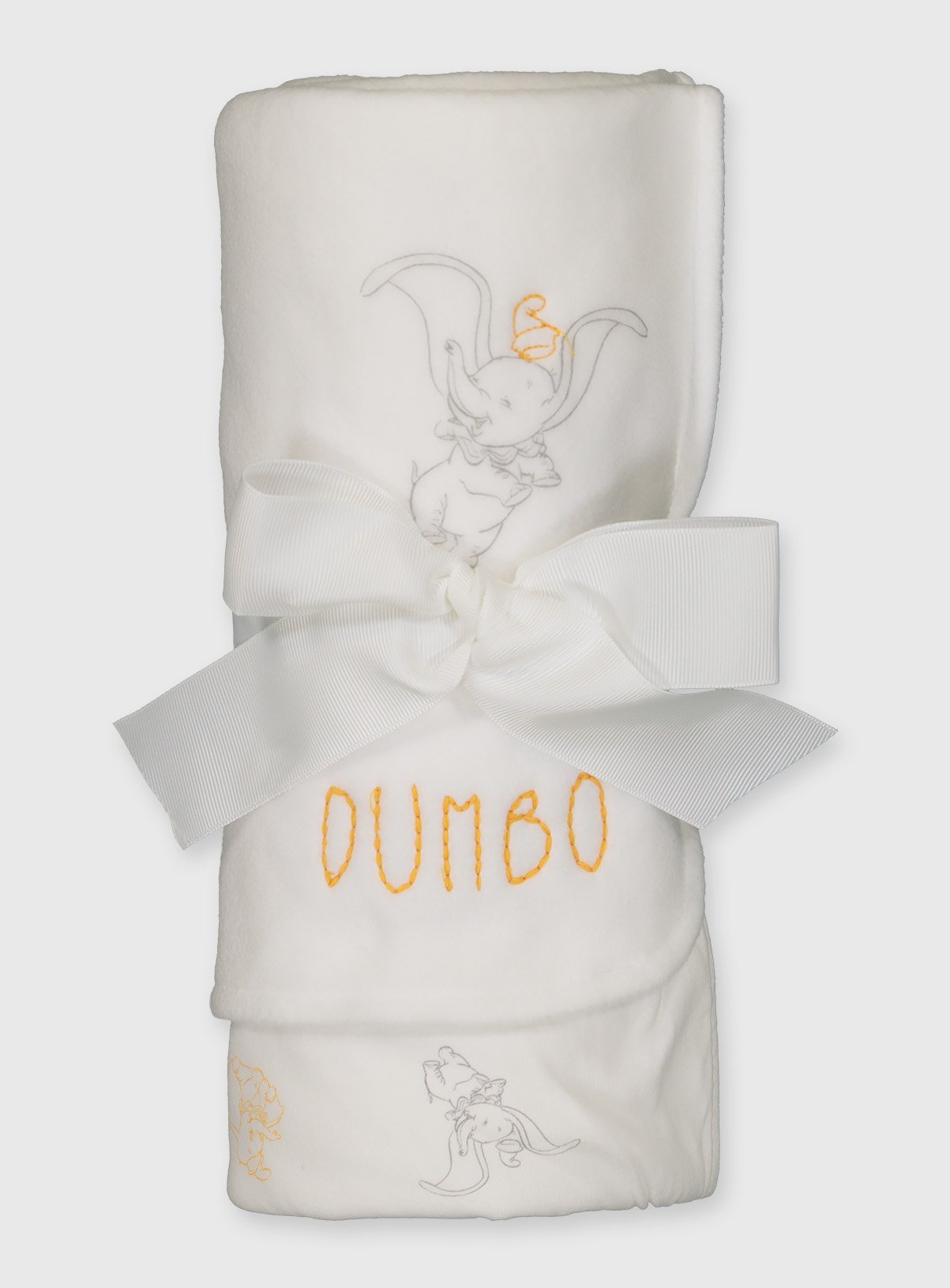 dumbo white fleece shawl