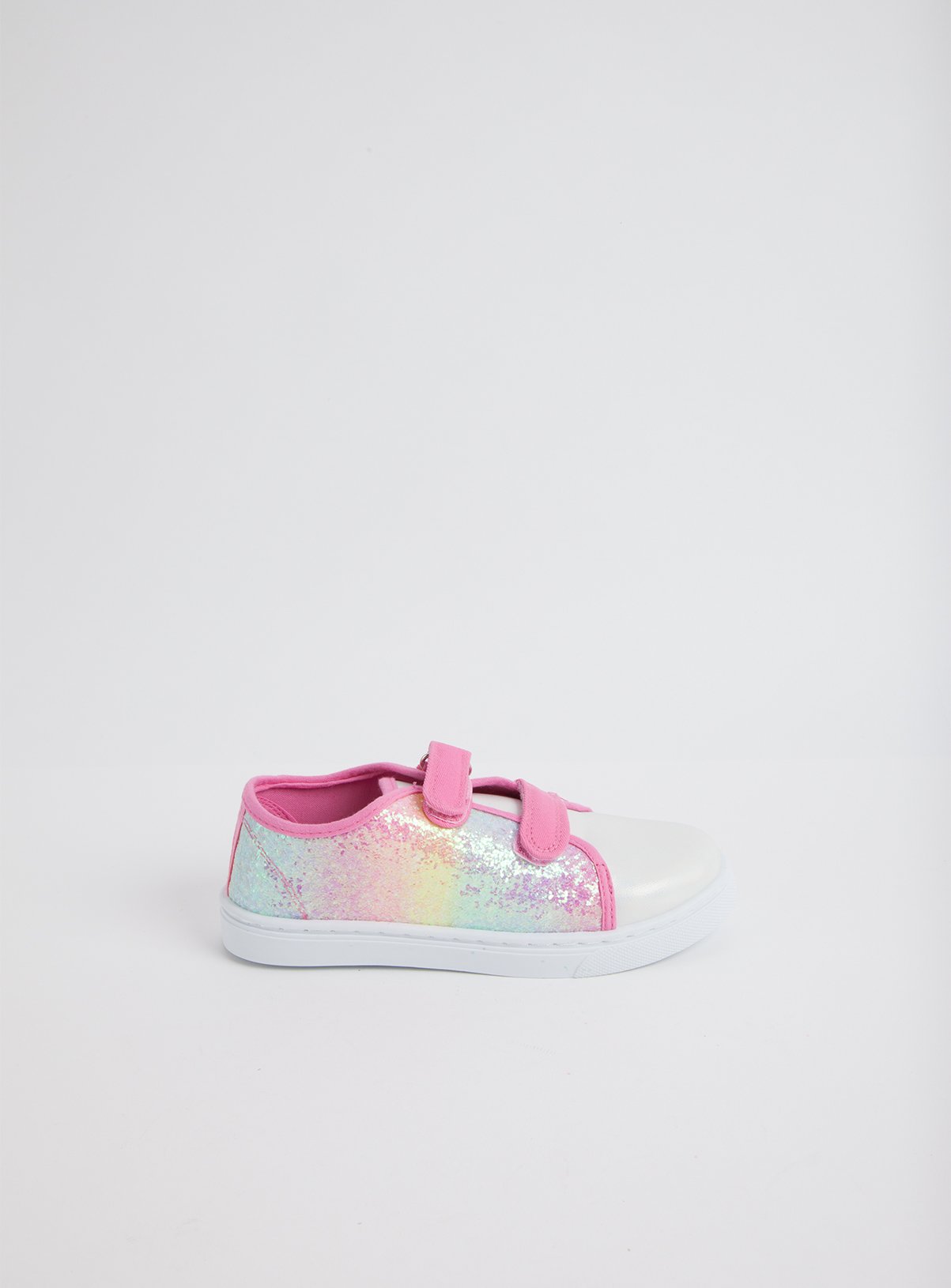 Rainbow Glitter Twin Strap Trainers Review