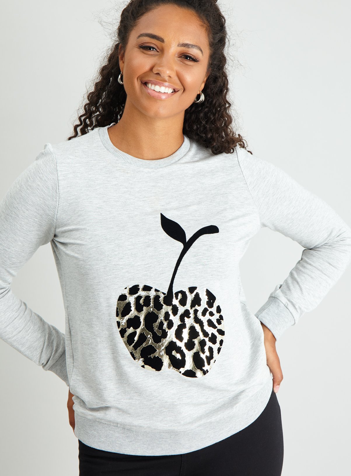 Grey Flock Leopard Cherry Sweatshirt Review