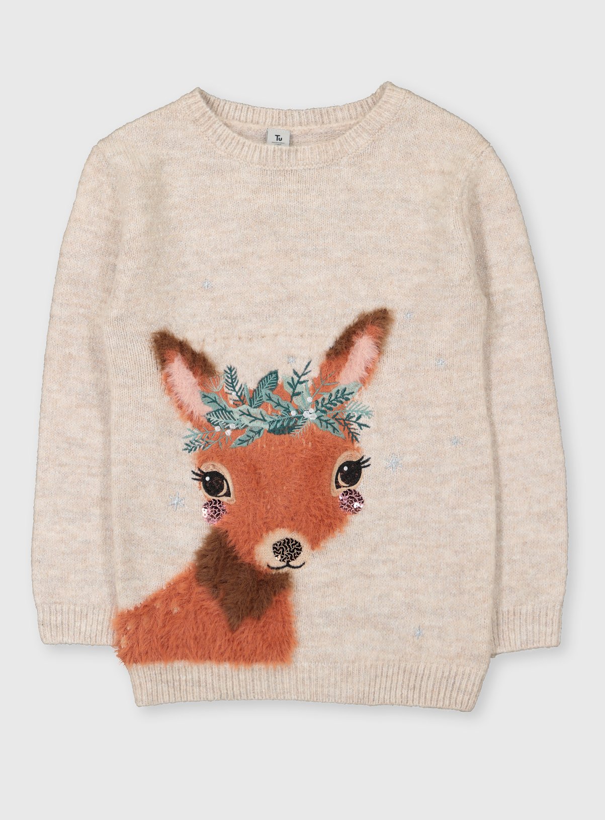 cream sparkle jumper