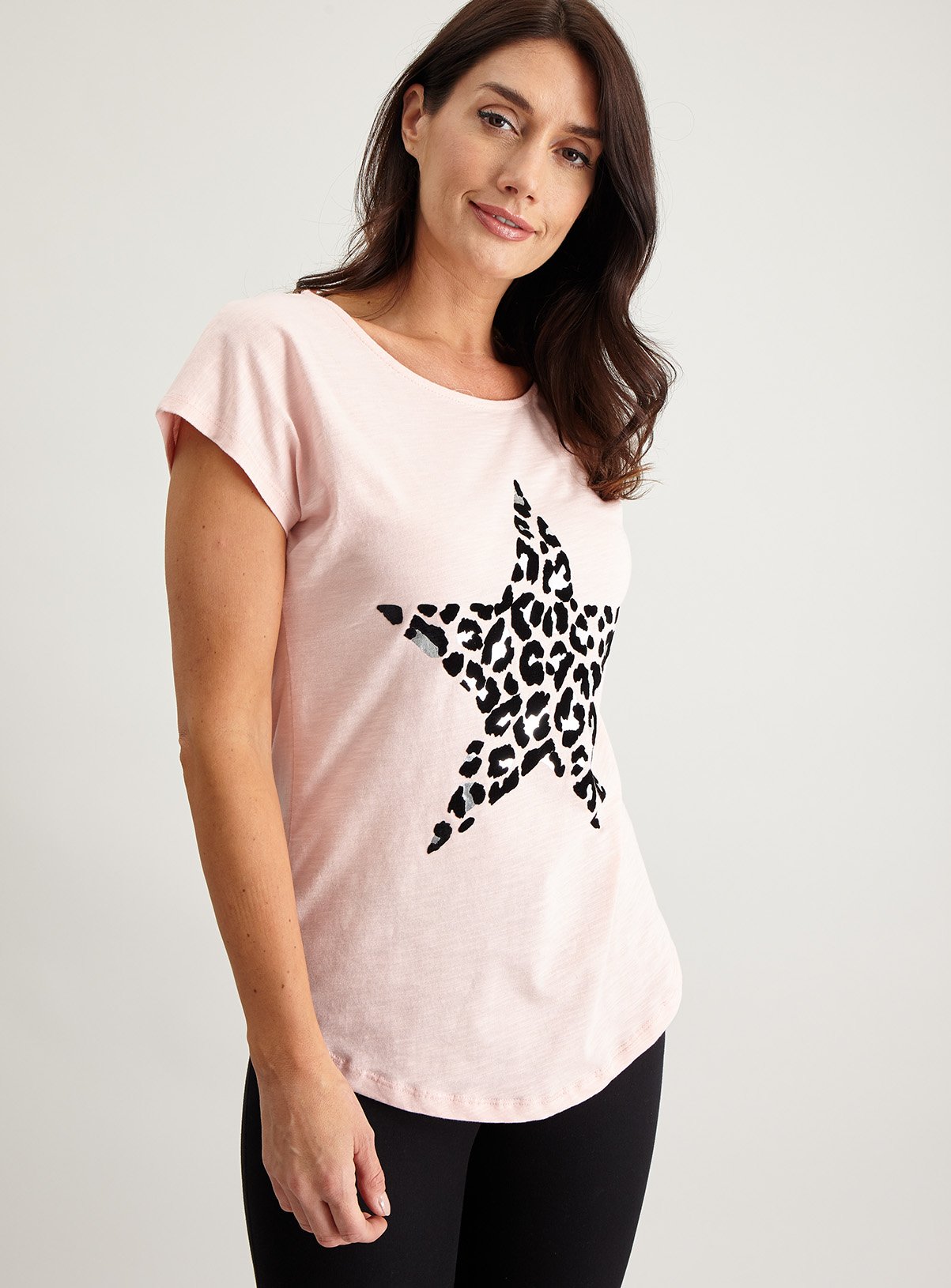 Pink Flock Leopard Star T-Shirt Review