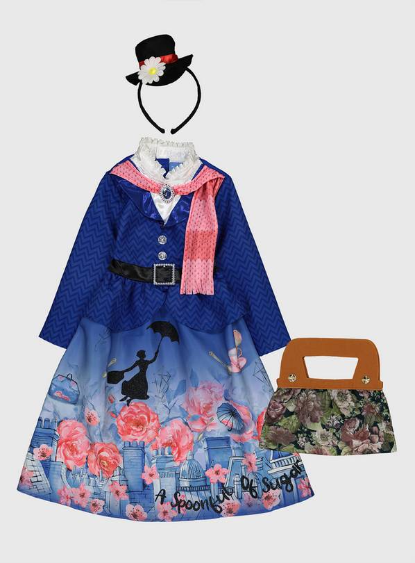 Disney Mary Poppins Blue Costume Set - 9-10 years