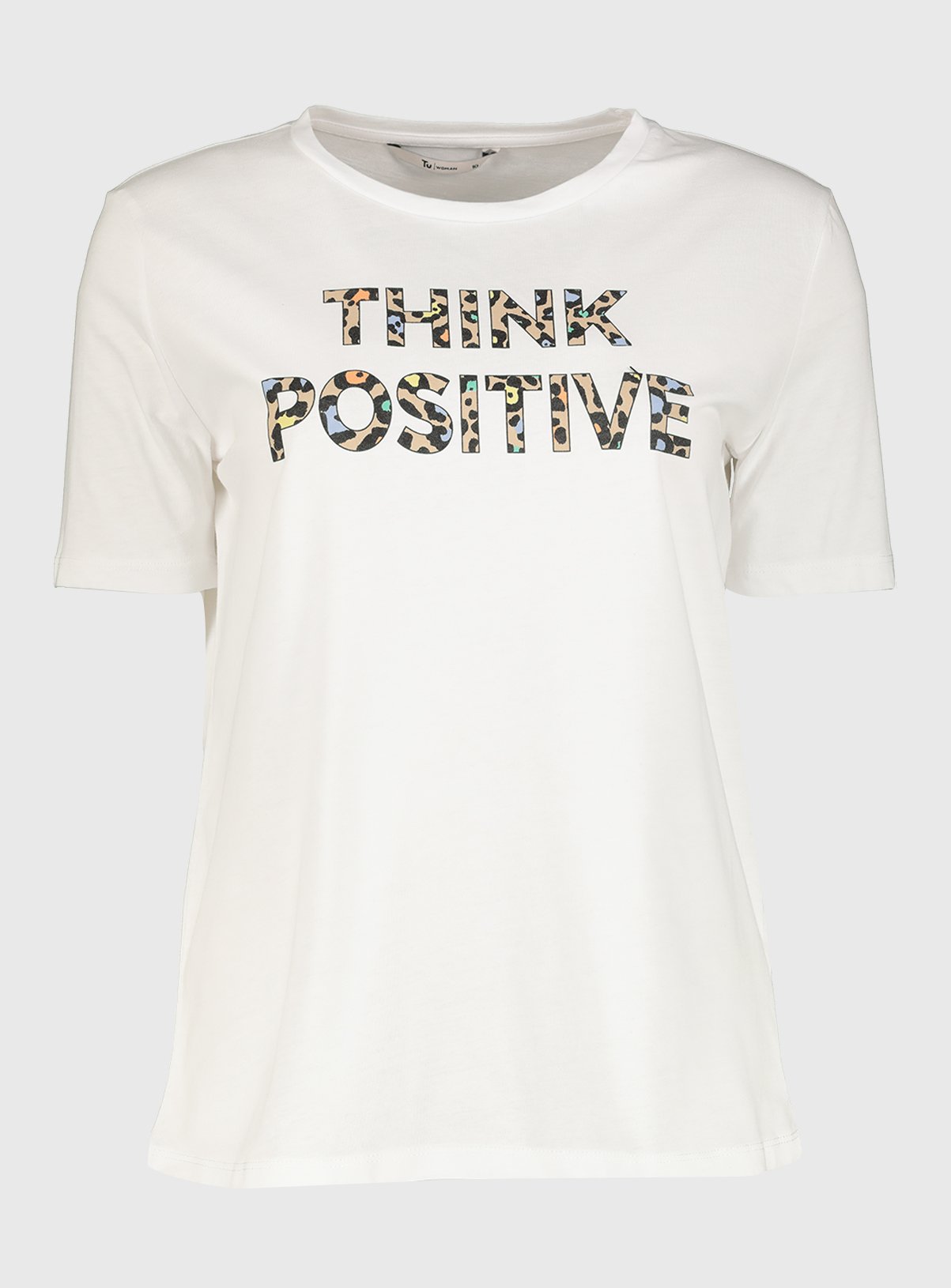 White 'Think Positive' T-Shirt Review