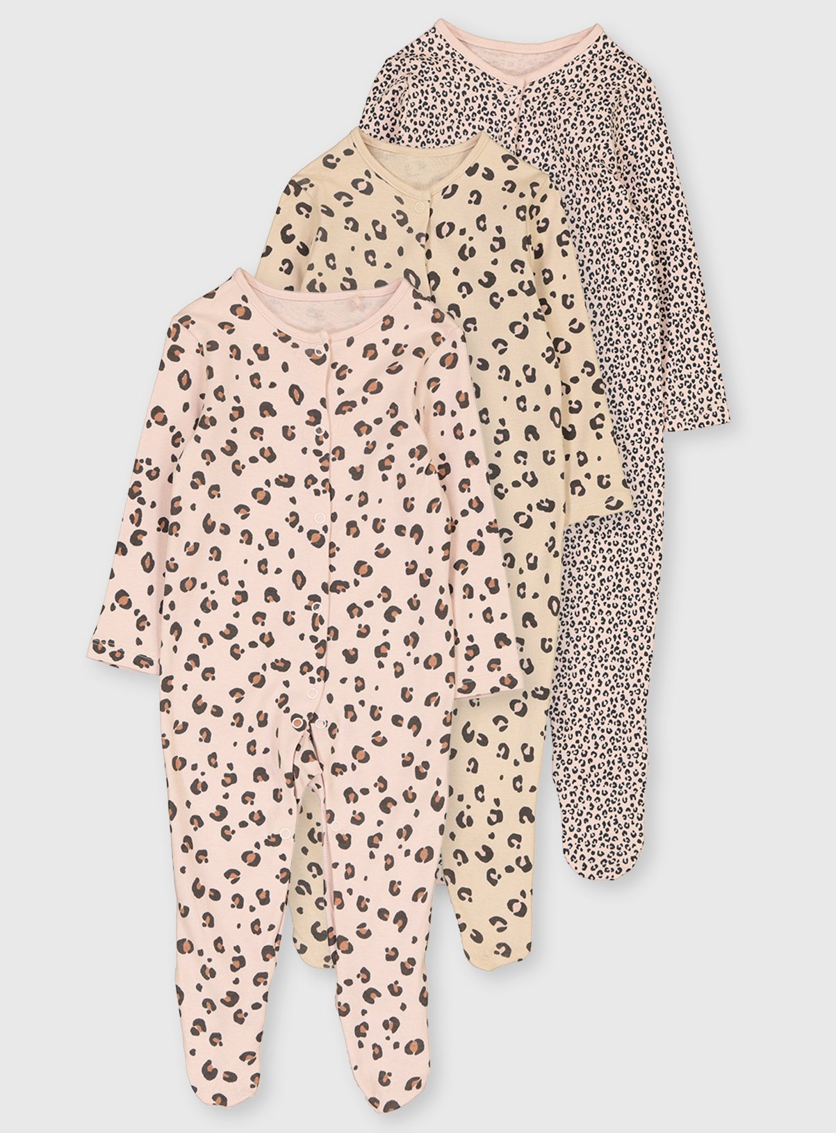 sainsbury's baby girl sleepsuits