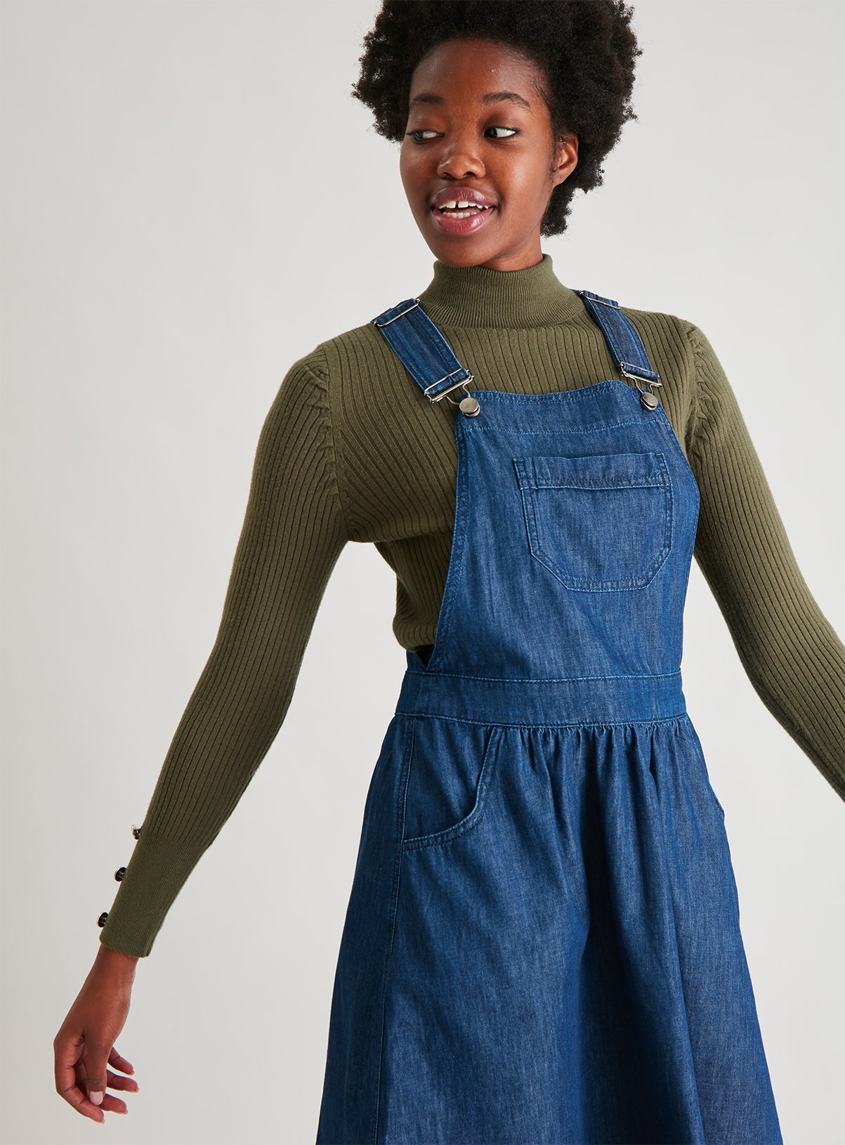 denim pinafore dress sainsburys