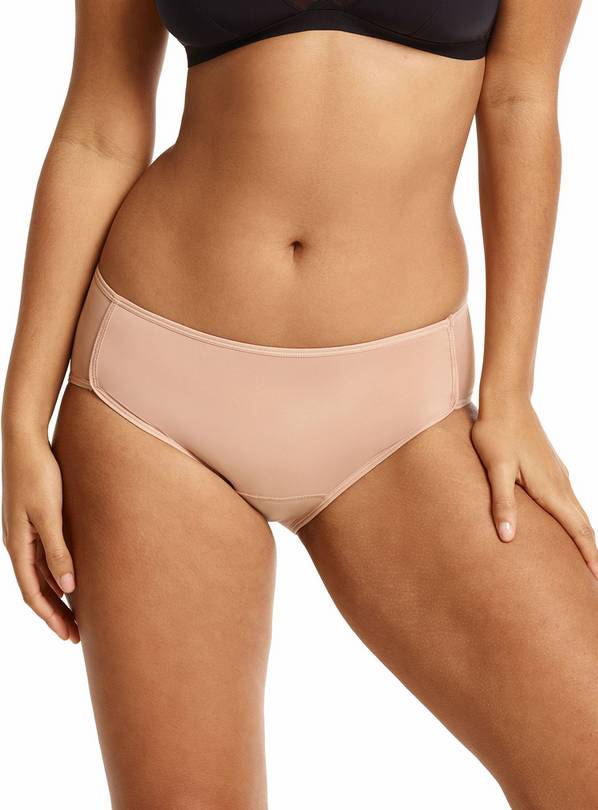 Love Luna Women's Midi Brief - Nude - Size 14-16