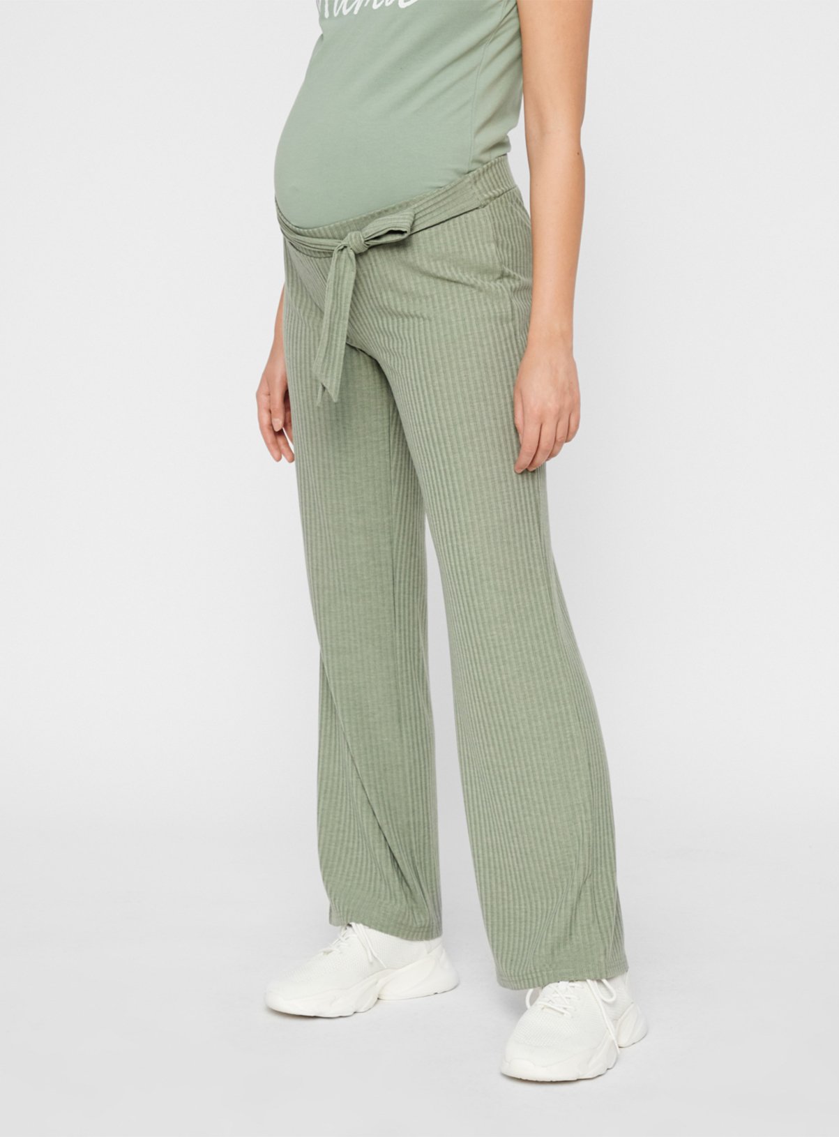 Green Ribbed Jersey Trousers Review