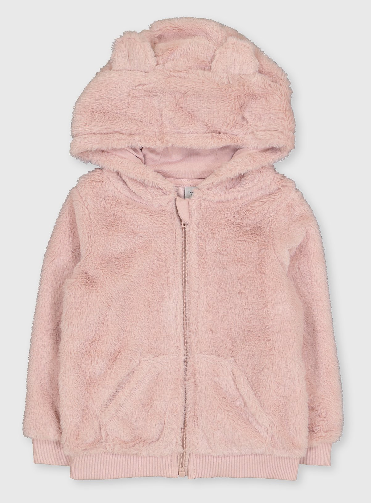 pink fluffy hoodie