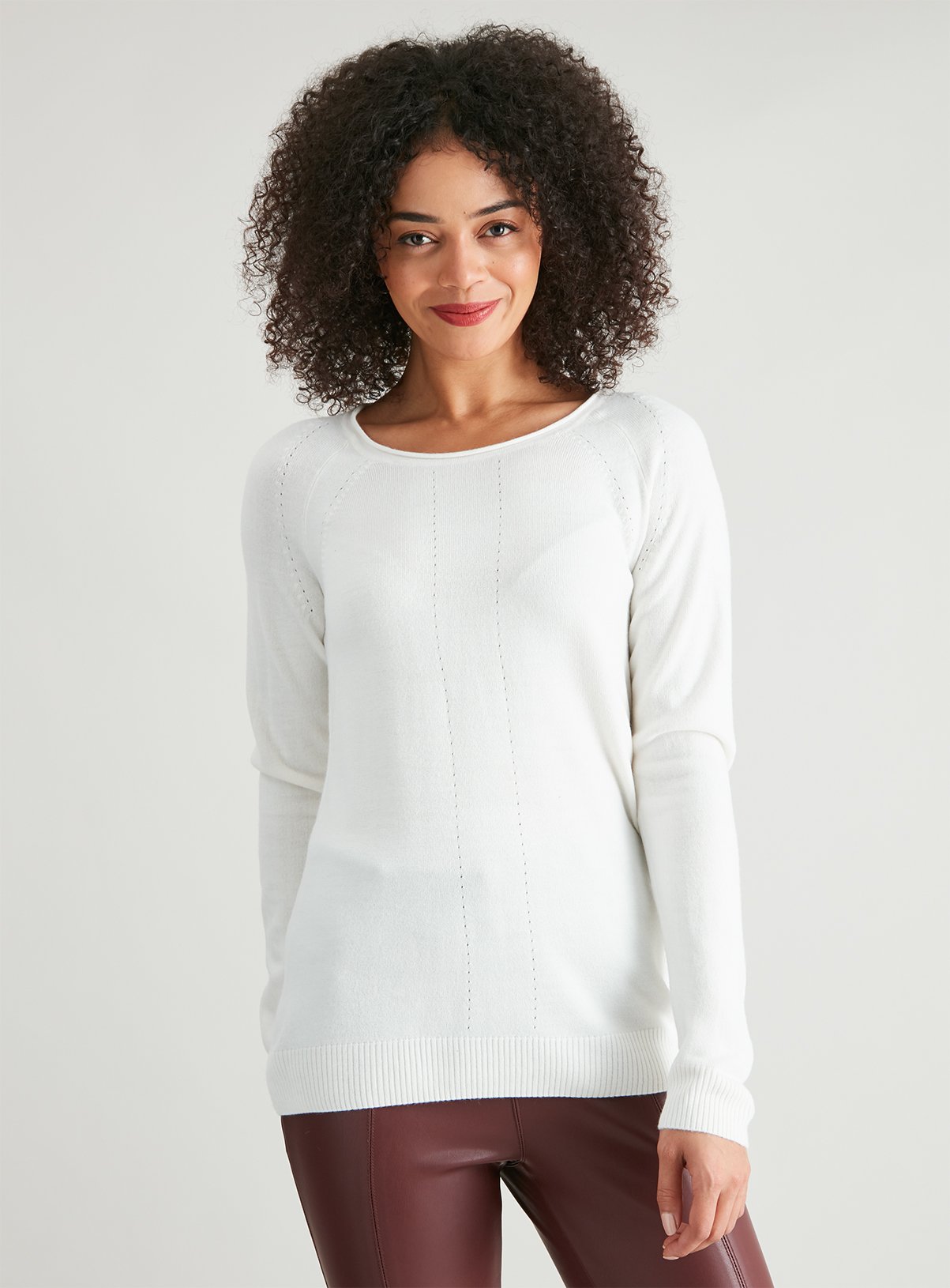 cream soft jumper