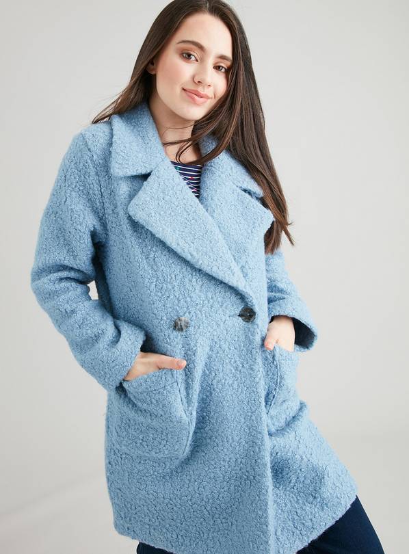 Petite blue shop coat