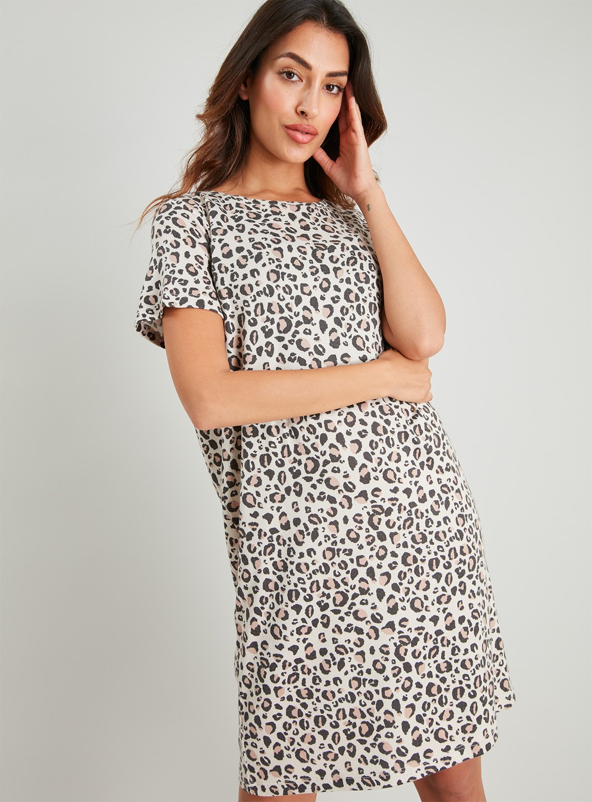 animal print nightgown