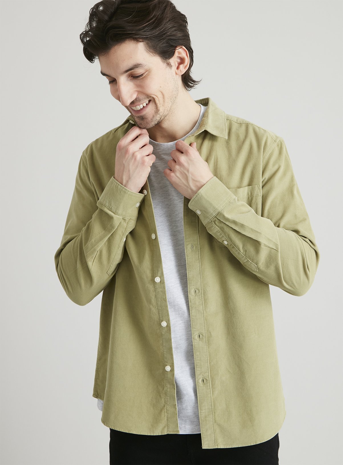 pale green mens shirt