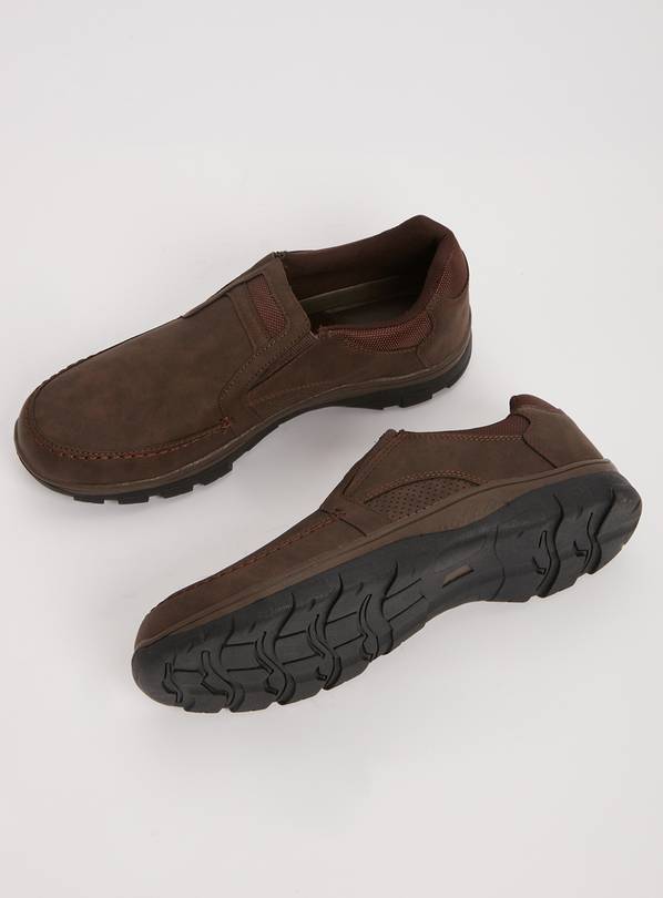 Sole Comfort Brown Slip On Shoes - 12