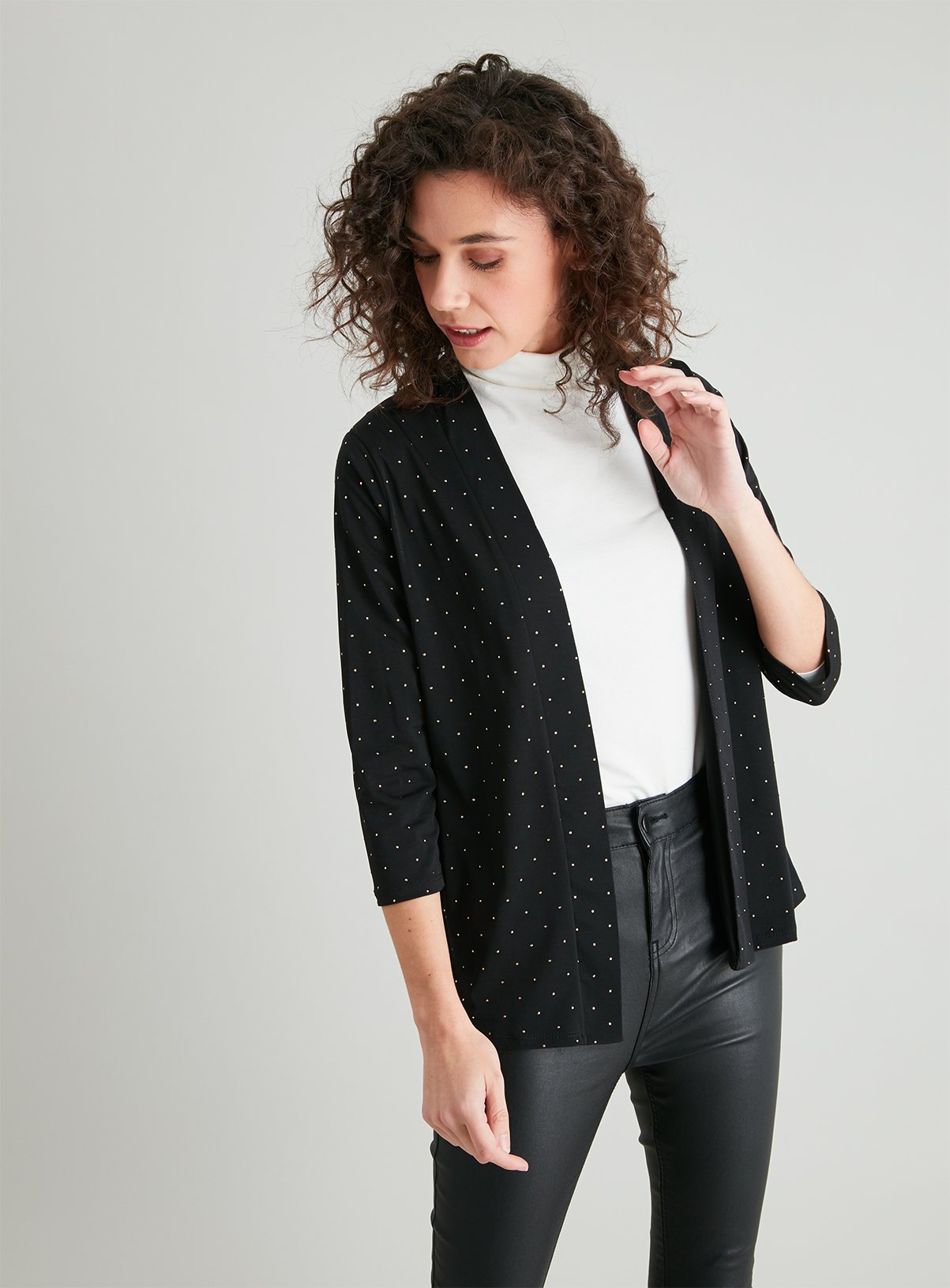 perfect black cardigan