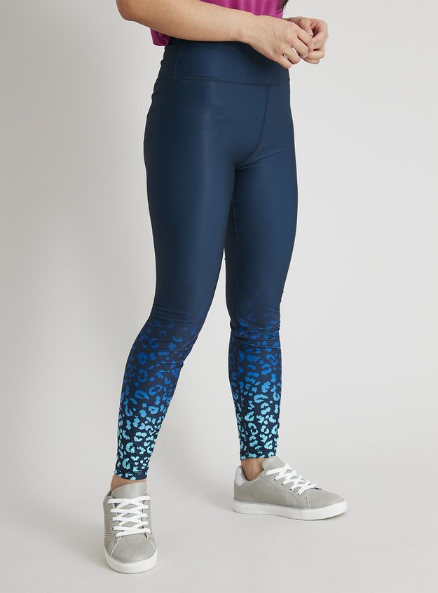 blue leopard print leggings