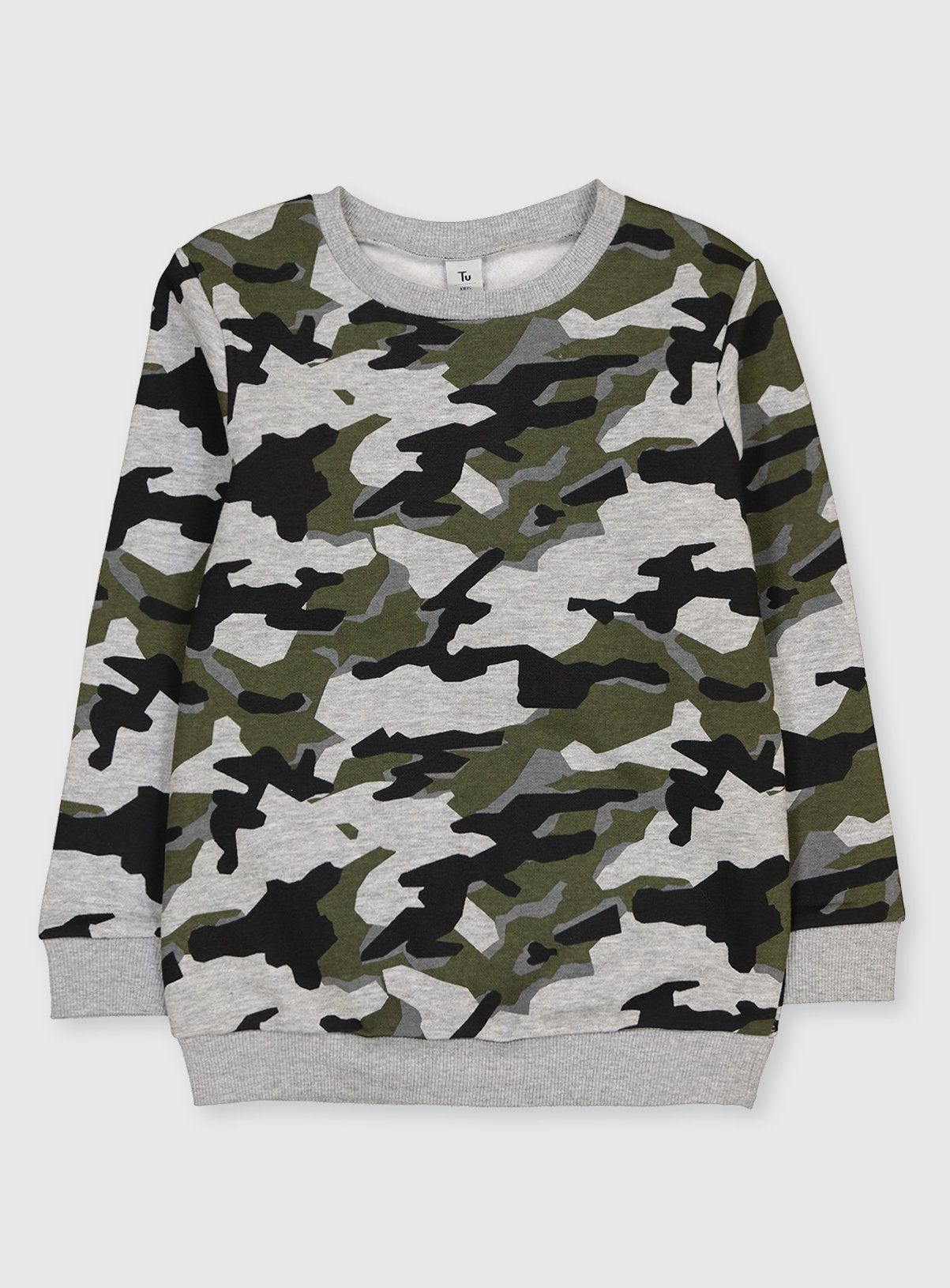 grey camo sweatshirt